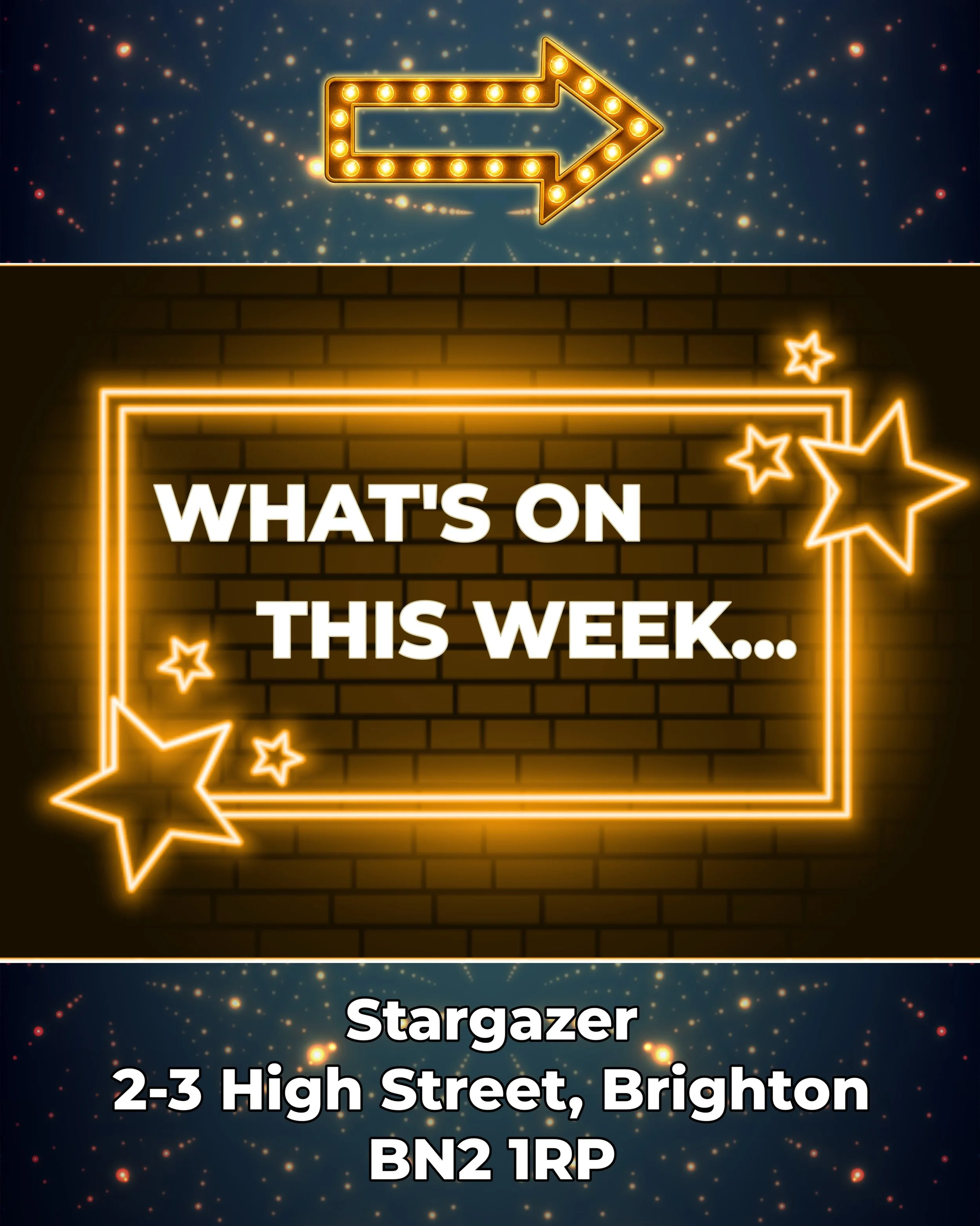 This week at Stargazer&hellip; 🧑&zwj;🚀

Weds, All Day: Wine Wednesday 🍷
Buy two large glasses of wine and get the rest of the bottle free. 

Thurs, All Day: Cocktail Lab 🍹
Two classic cocktails for &pound;16, or try one of our bartenders latest i