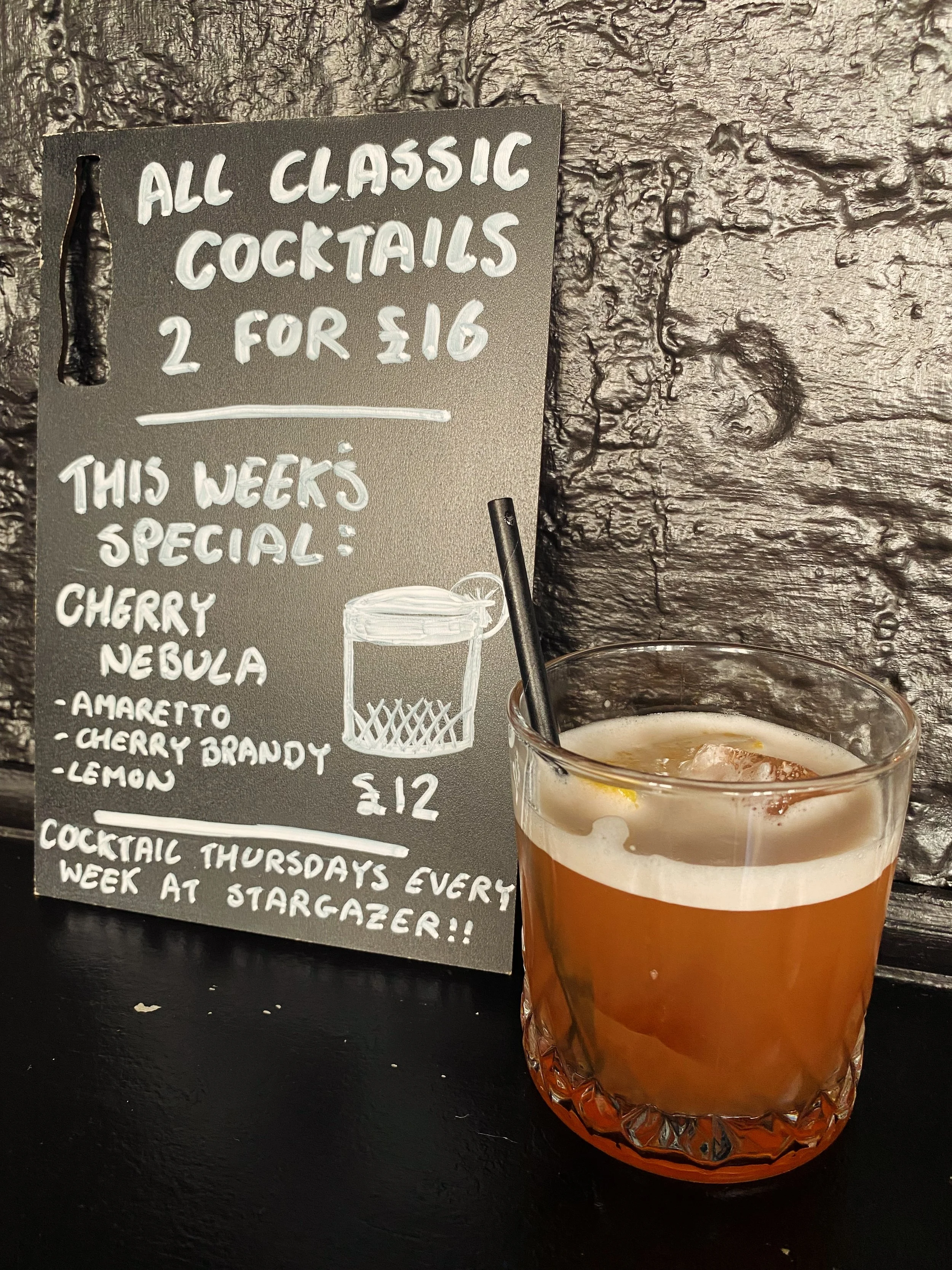 Meet the Cherry Nebula 🍒

Made with the fittingly-named Moreish Morello from @spiritofthedowns our latest house cocktail is a fruity, sweet and sour, but very easily drinkable concoction created by our cocktail bartenders. We&rsquo;re loving this on