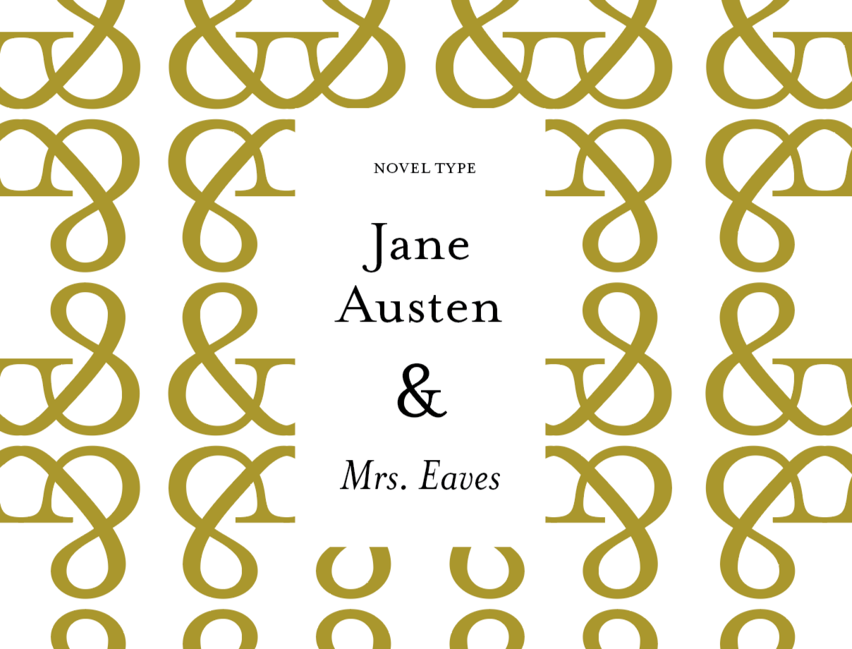 Novel Type Specimen Booklet