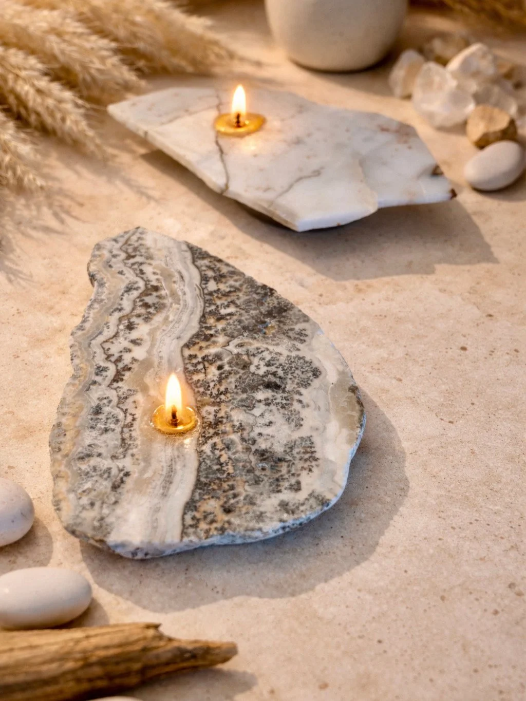 crazy lace and howlite lamps.JPG