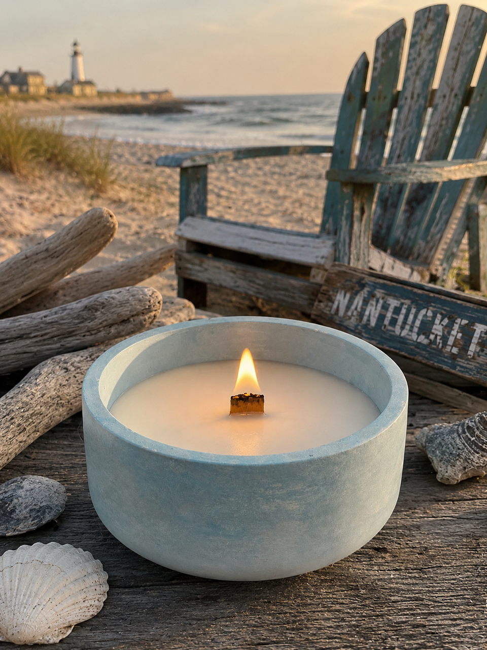 8oz Hand-Cast Concrete Candle