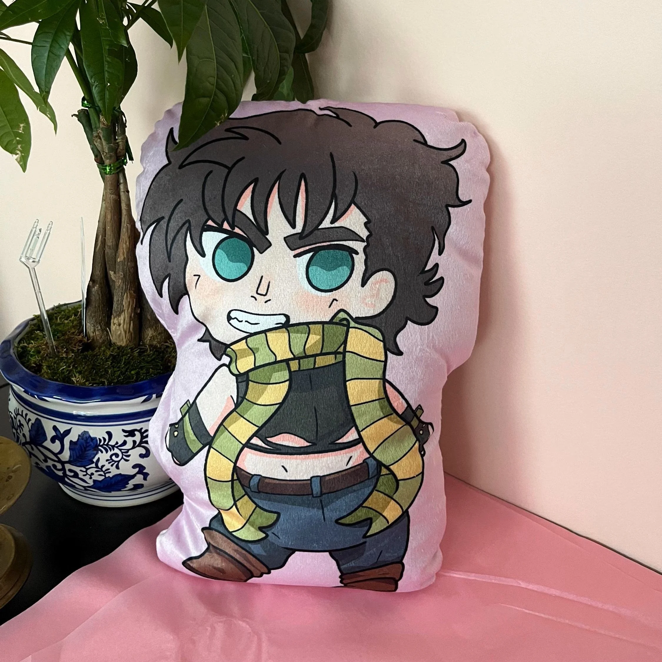 Joseph Joestar & Caesar Plush Pillow