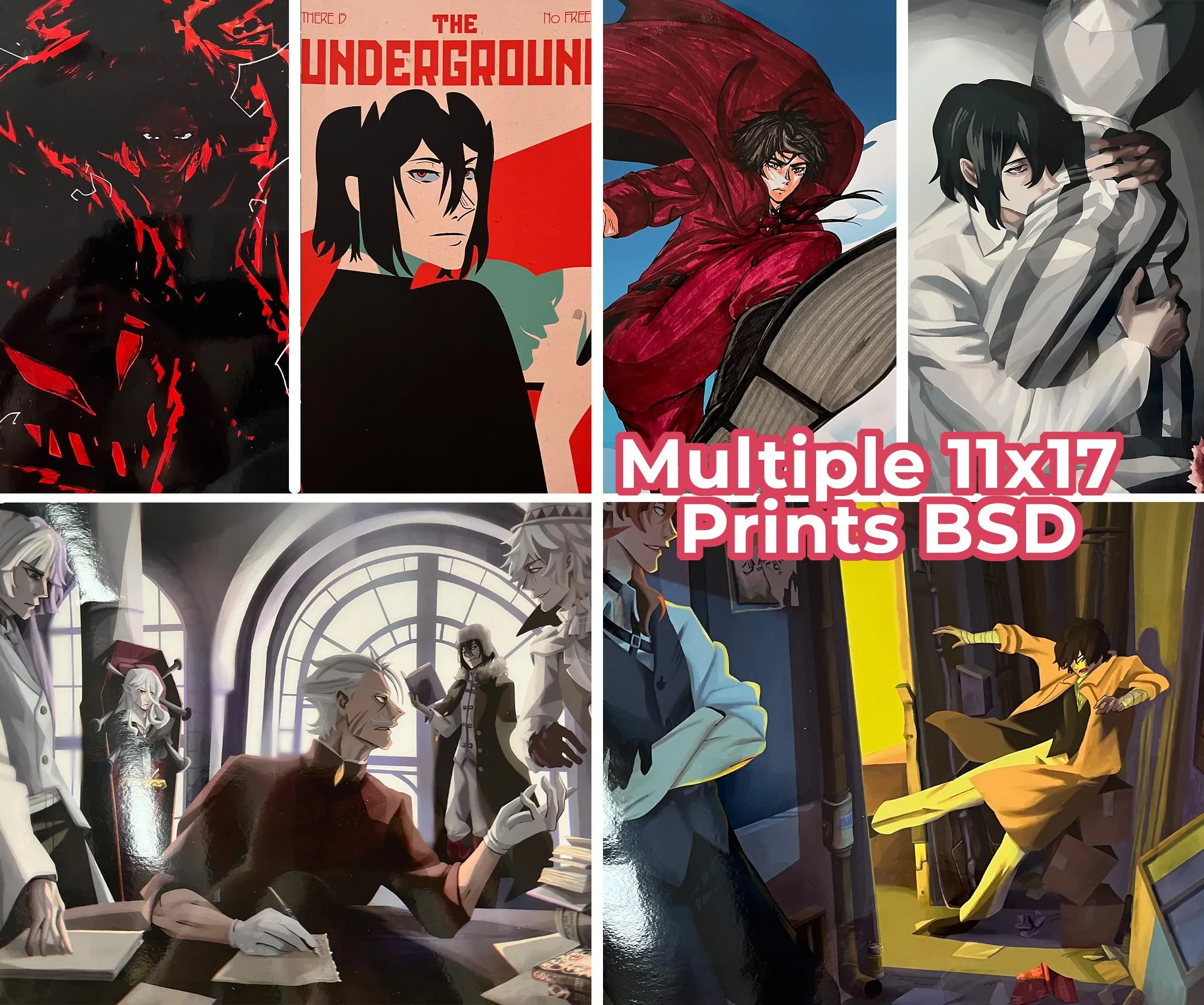 Large Bungou Stray Dogs Prints