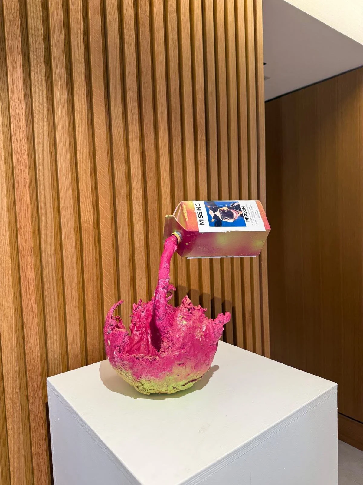 'Don’t cry over spilled milk' — balloon form with found objects