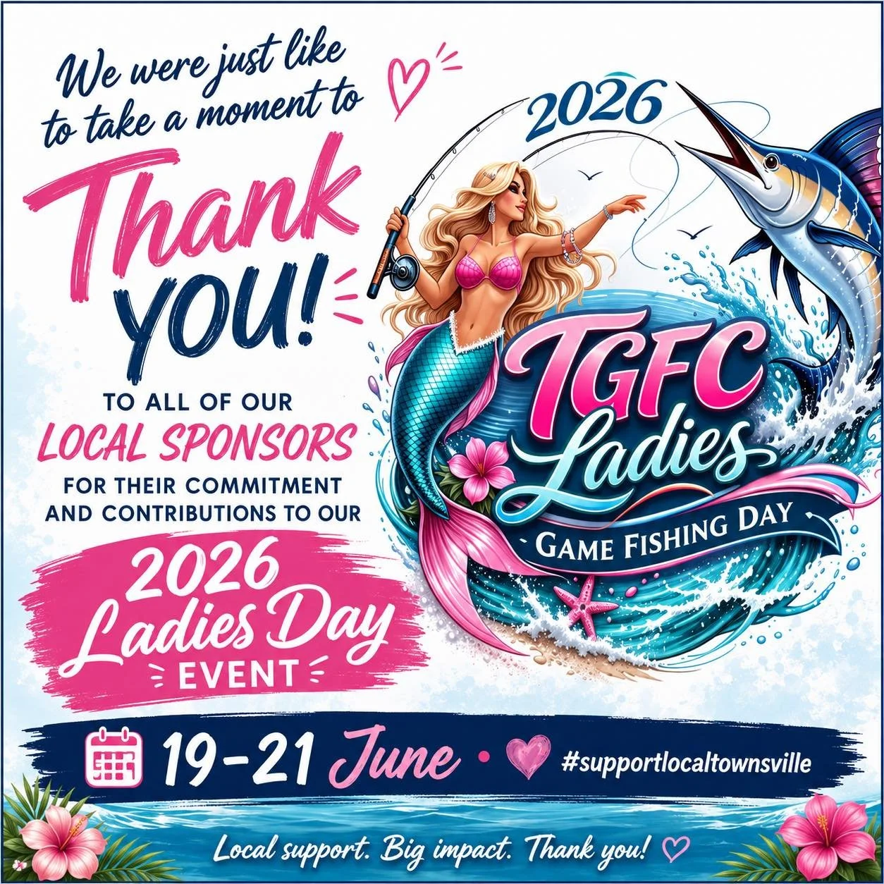 🎣💗 Ladies Game Fishing Day is fast approaching!

A huge thank you to the incredible local businesses helping make this event possible. Your support helps us continue growing female participation in game fishing and deliver an unforgettable weekend 