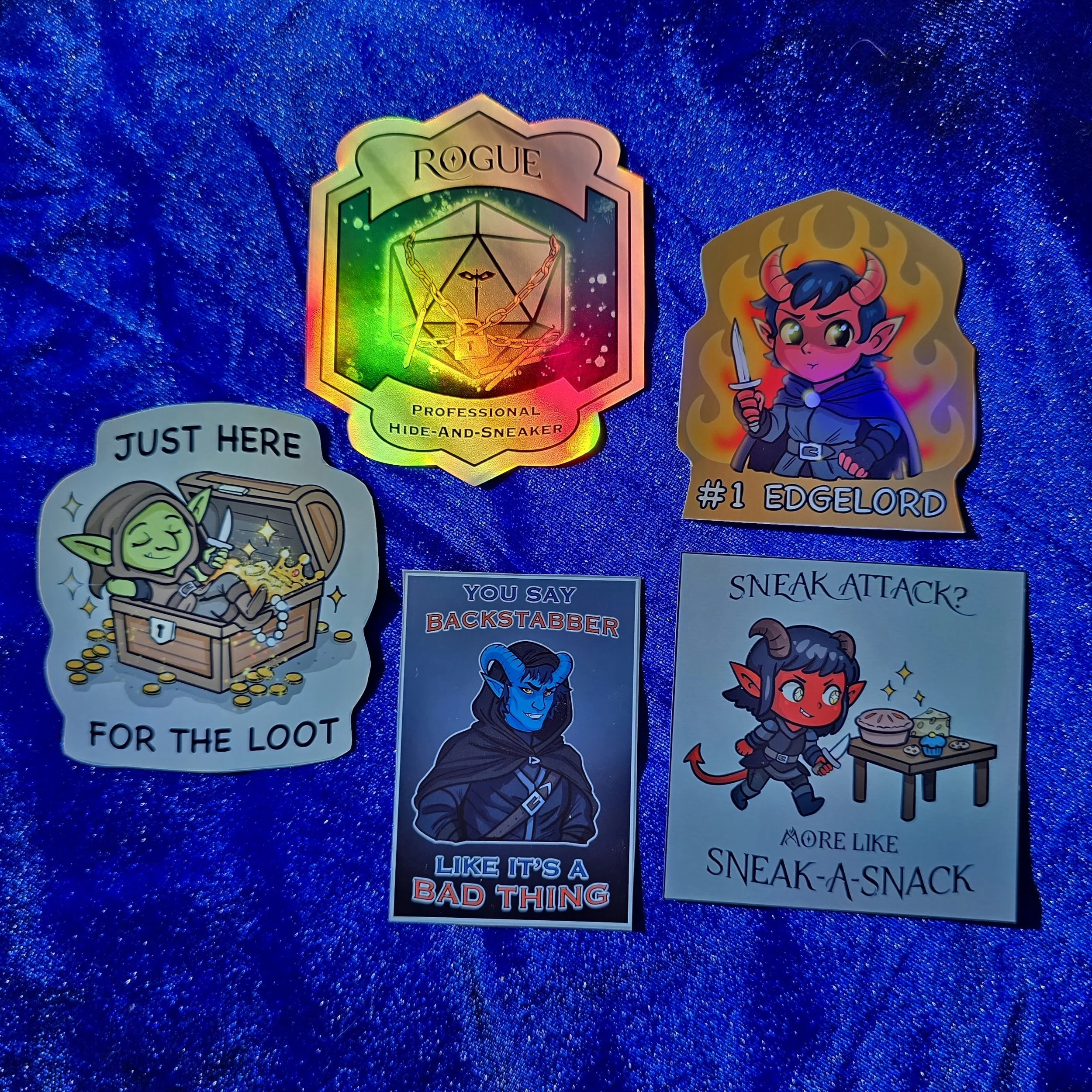 DnD Rogue Sticker Pack — Lunar Flare Studios