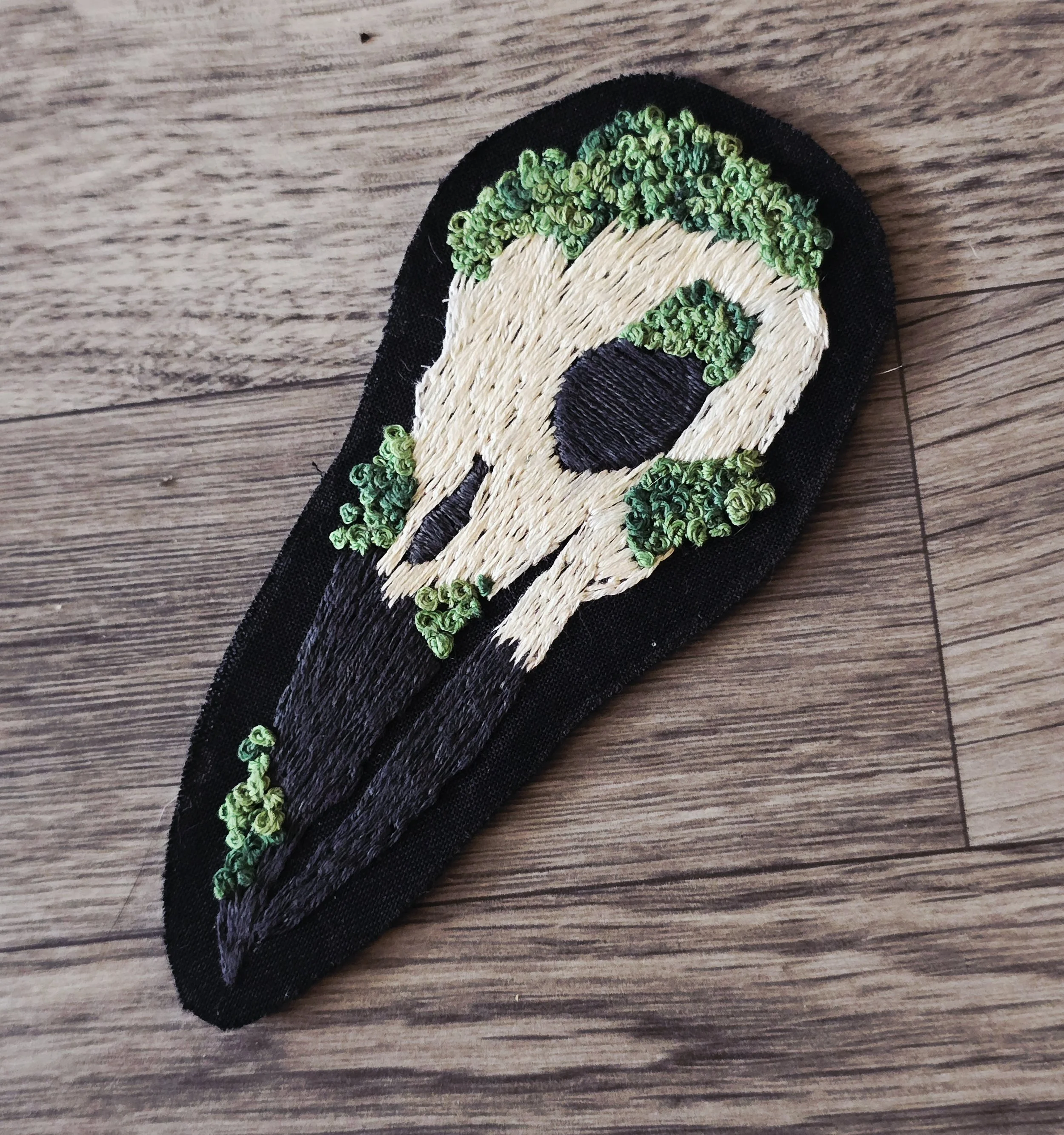 Nevermore Skull Iron-On Patch