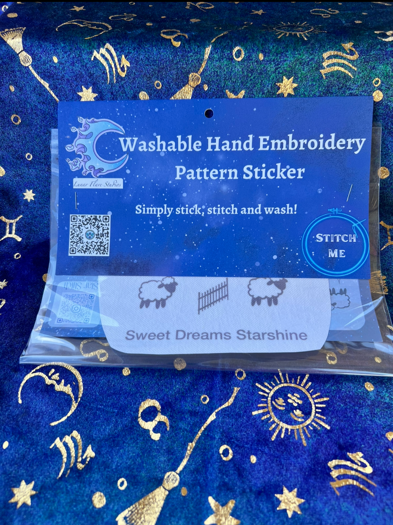 Washable Pattern Sticker: Starshine Sheep Sweet Dreams
