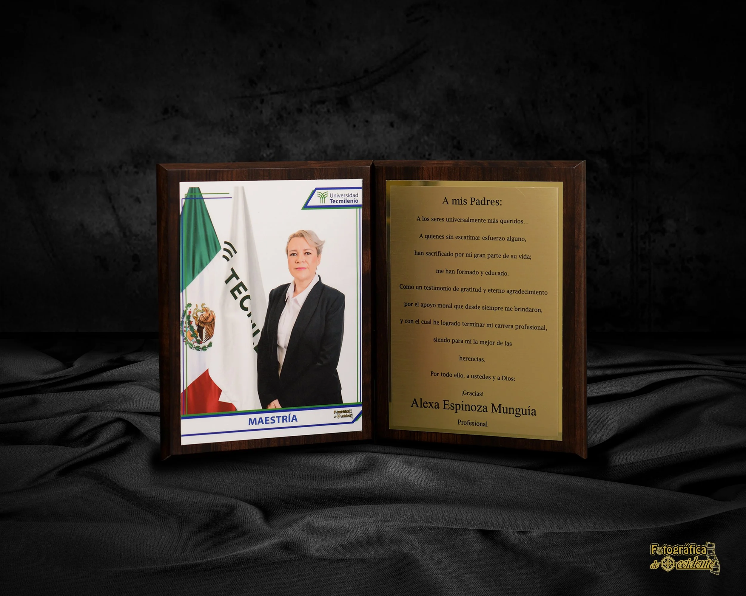 LIBRO NOGAL CON DORADO