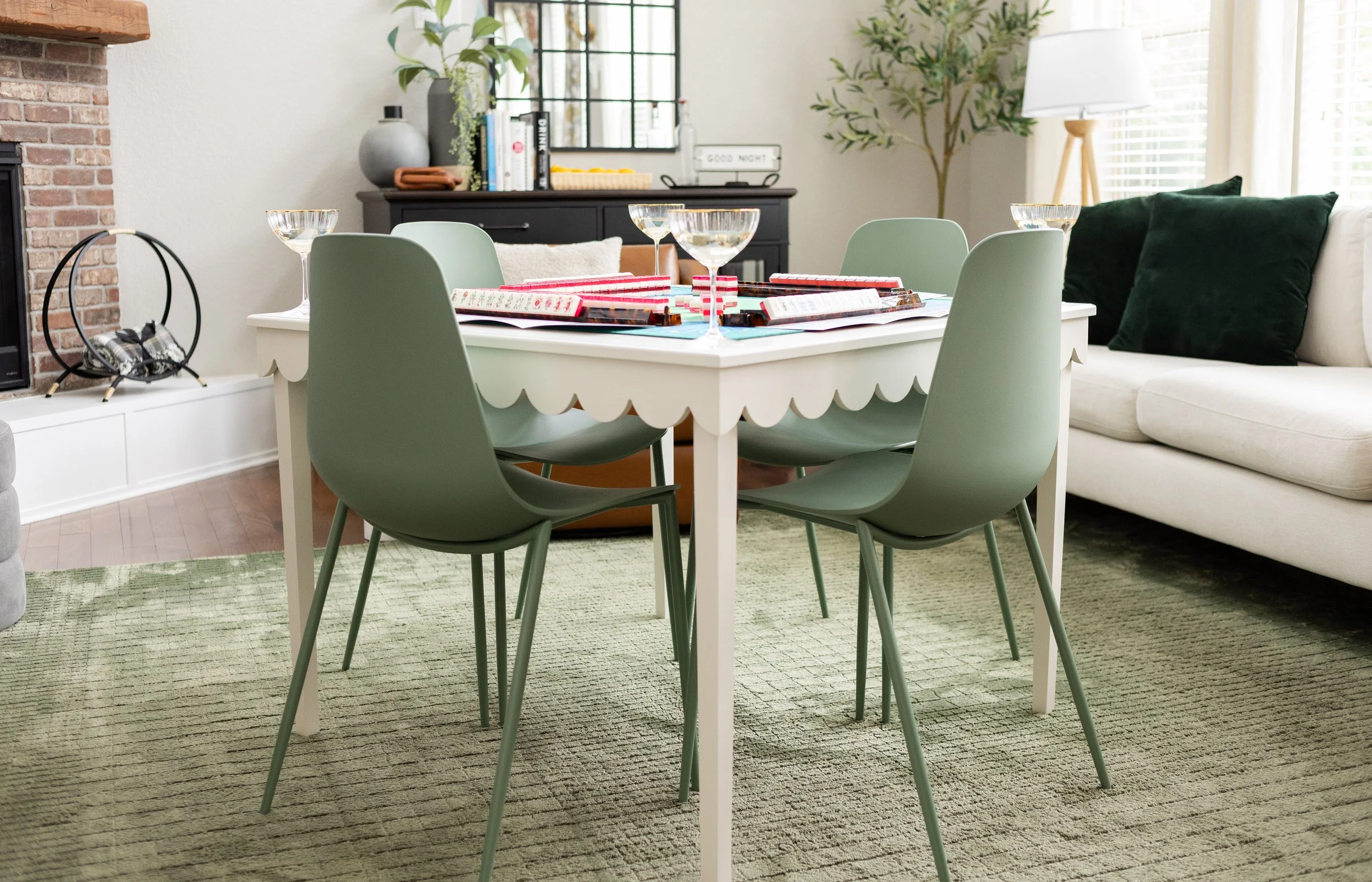 custom scallop mahjong table