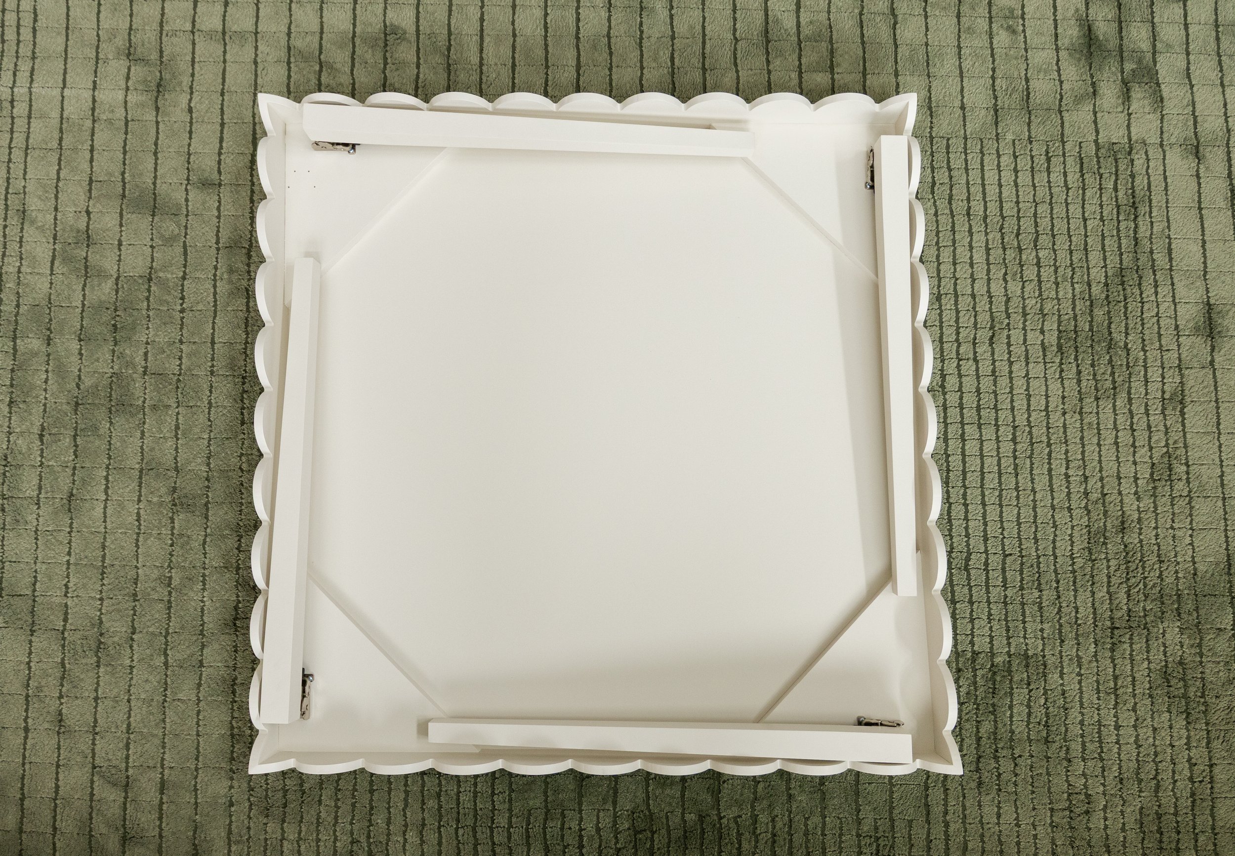custom scallop mahjong table folding table