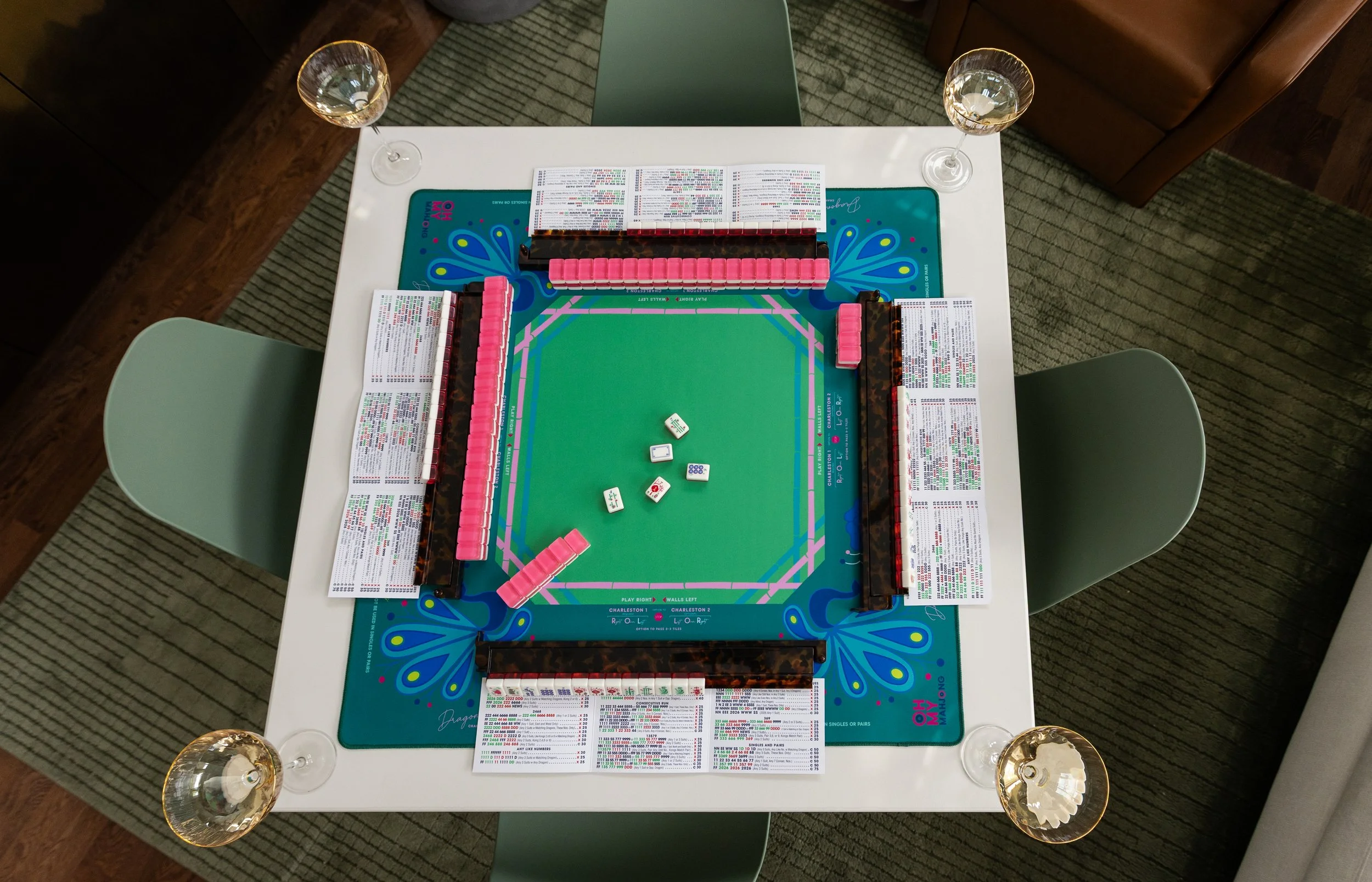 custom scallop mahjong table