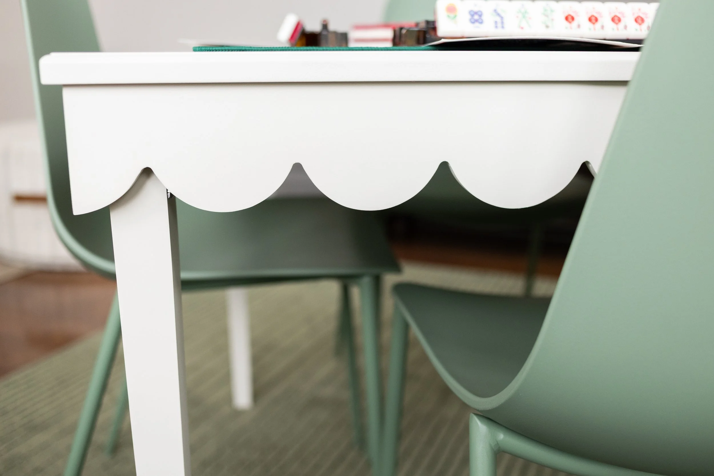 custom scallop mahjong table