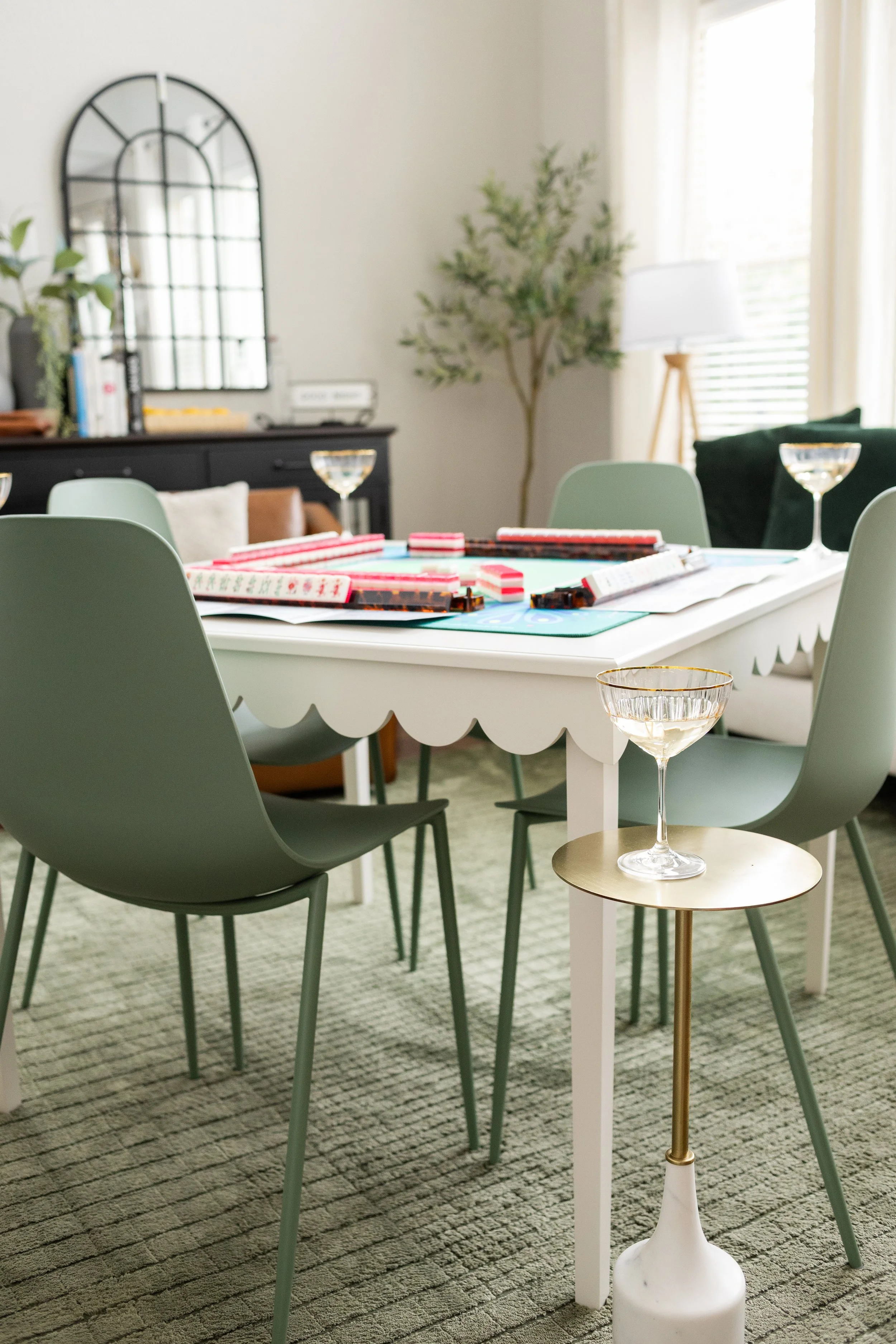 custom scallop mahjong table