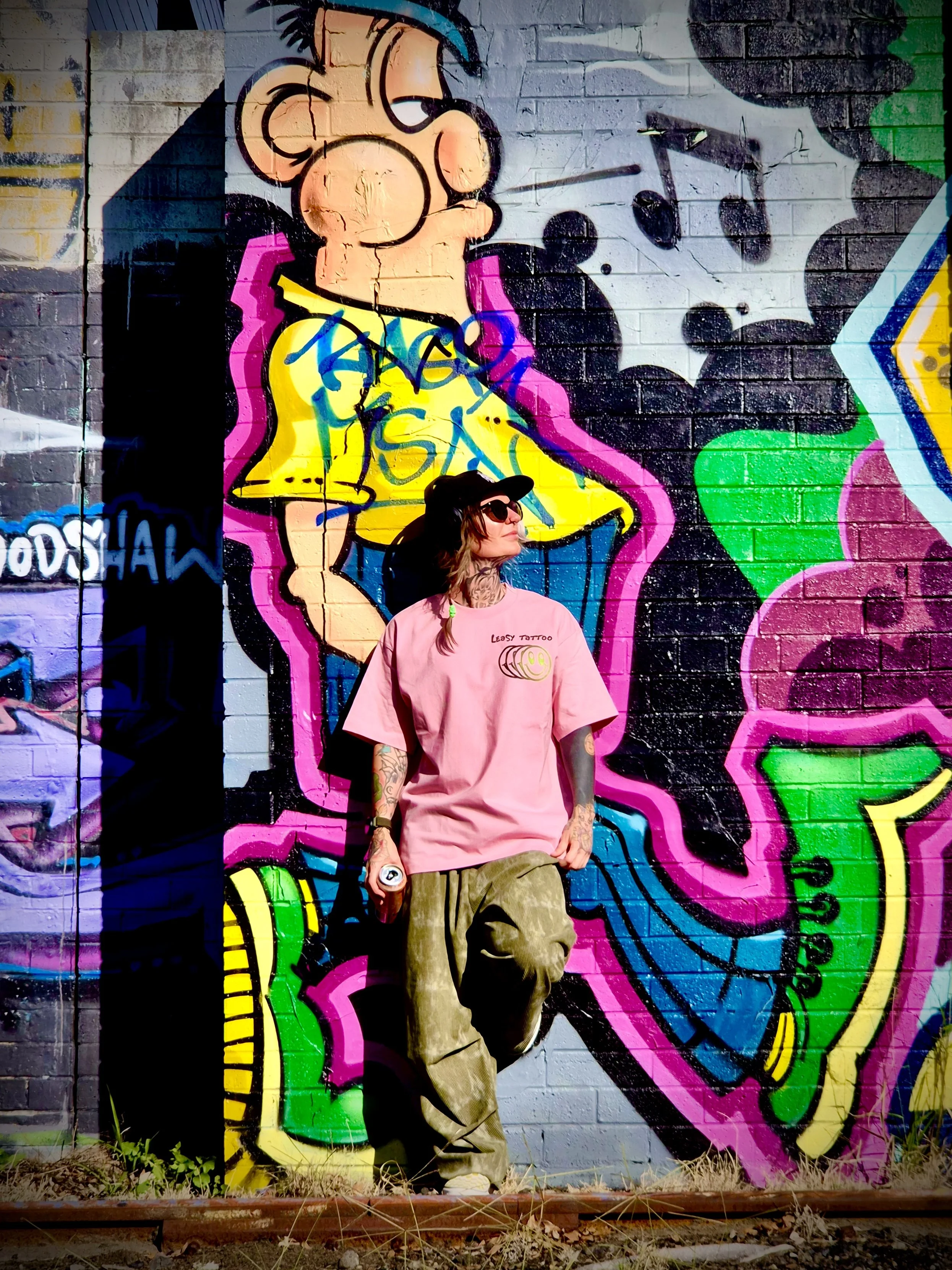 Leasy tattoo colour cartoon tattoo artist newcastle nsw