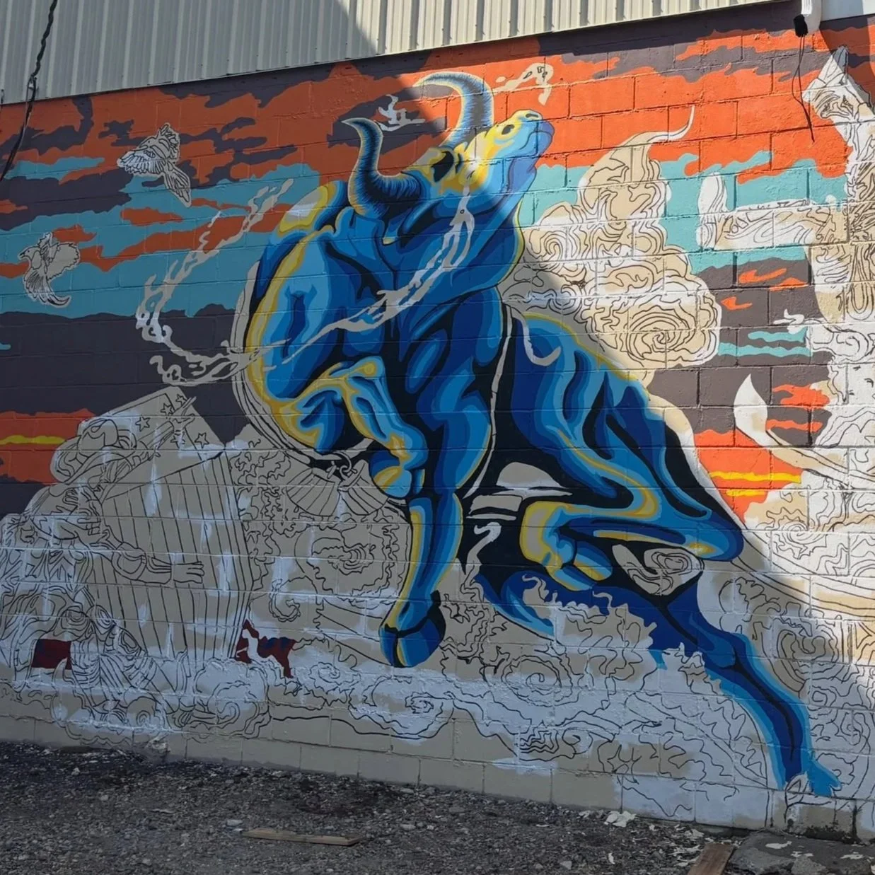 Adam Riggs Mural - (In Progress)