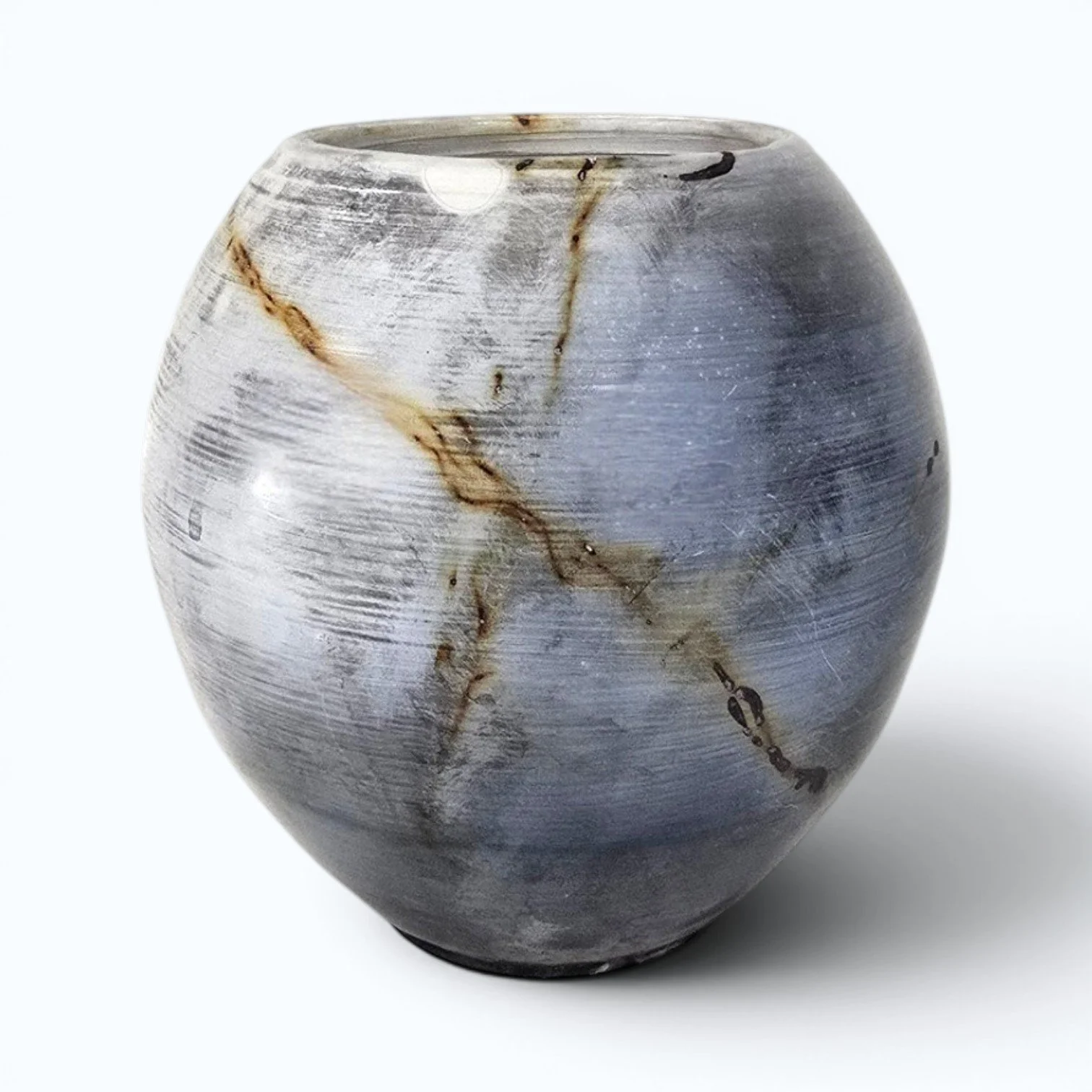 Blue Mist - Saggar-Fired Vessel