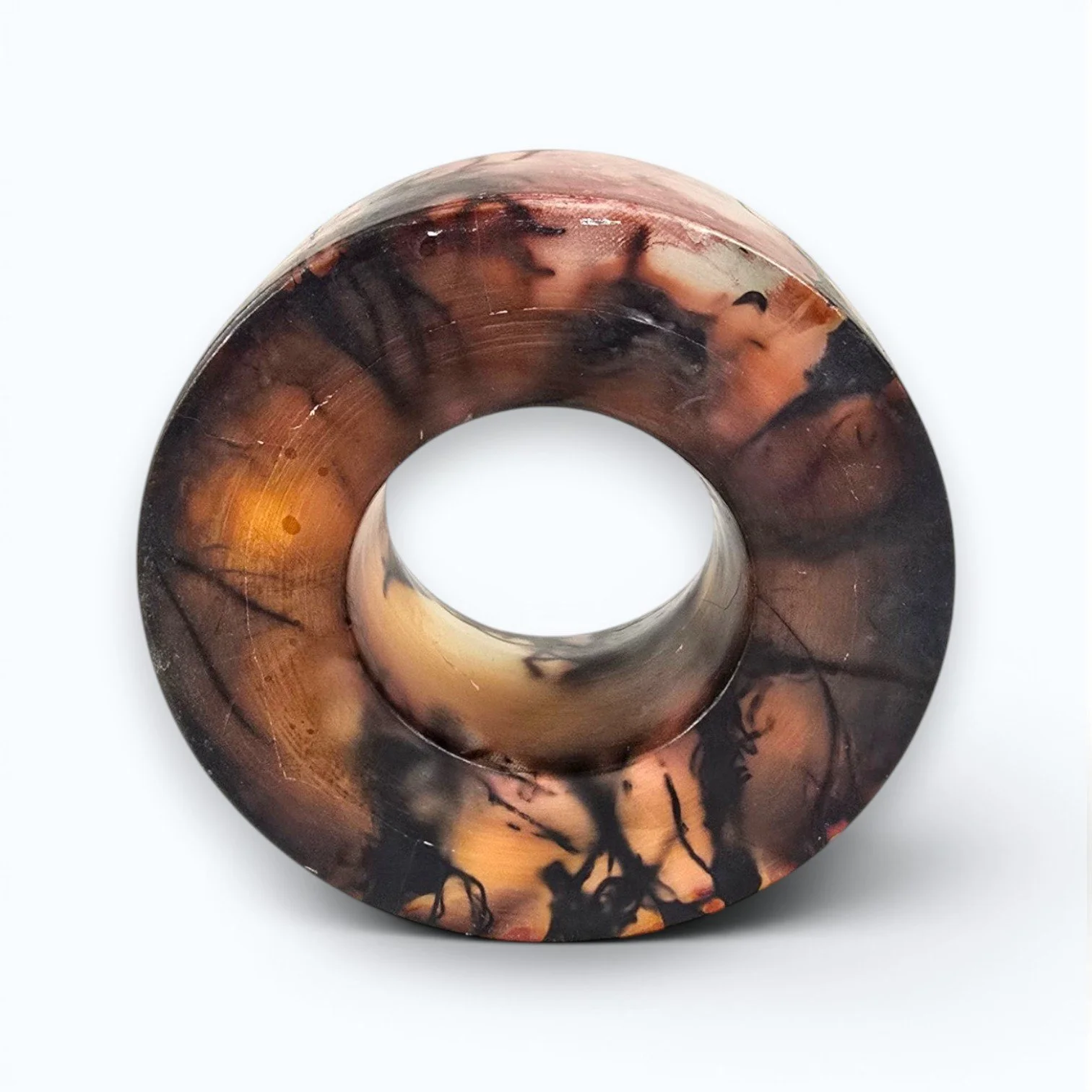 Ferric Flame – Saggar-Fired Ring Form