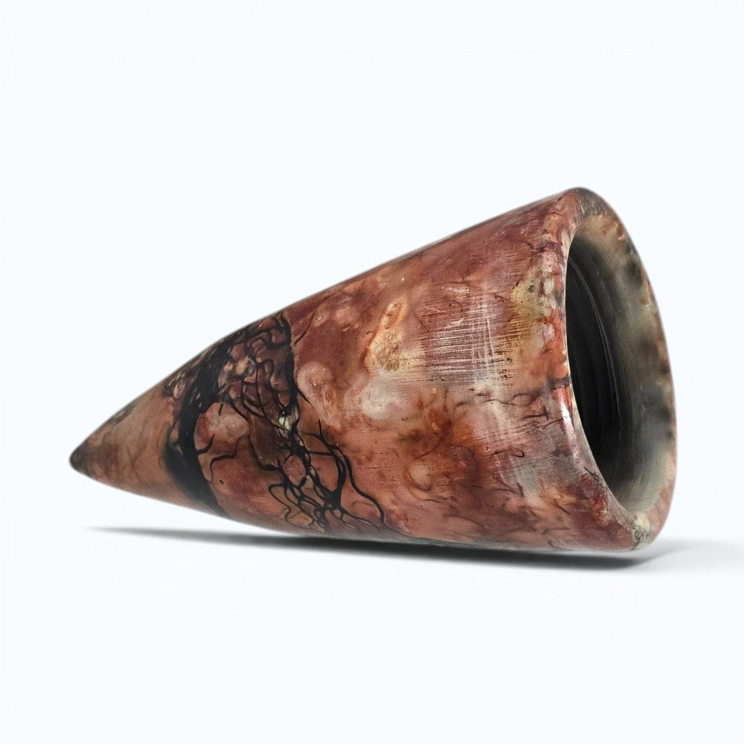 Ember Vine - Saggar-Fired Cone Form