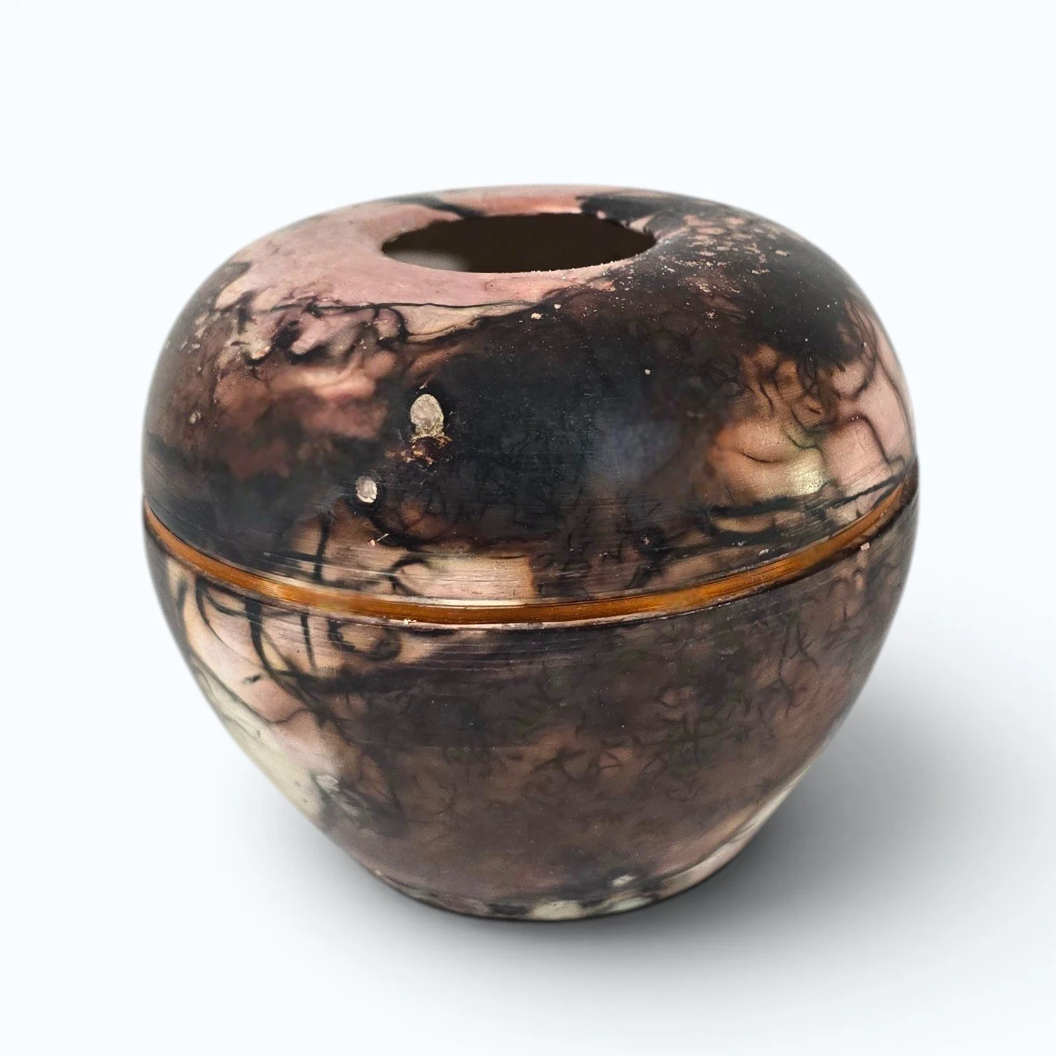 Bound in Copper - Saggar-Fired Vessel