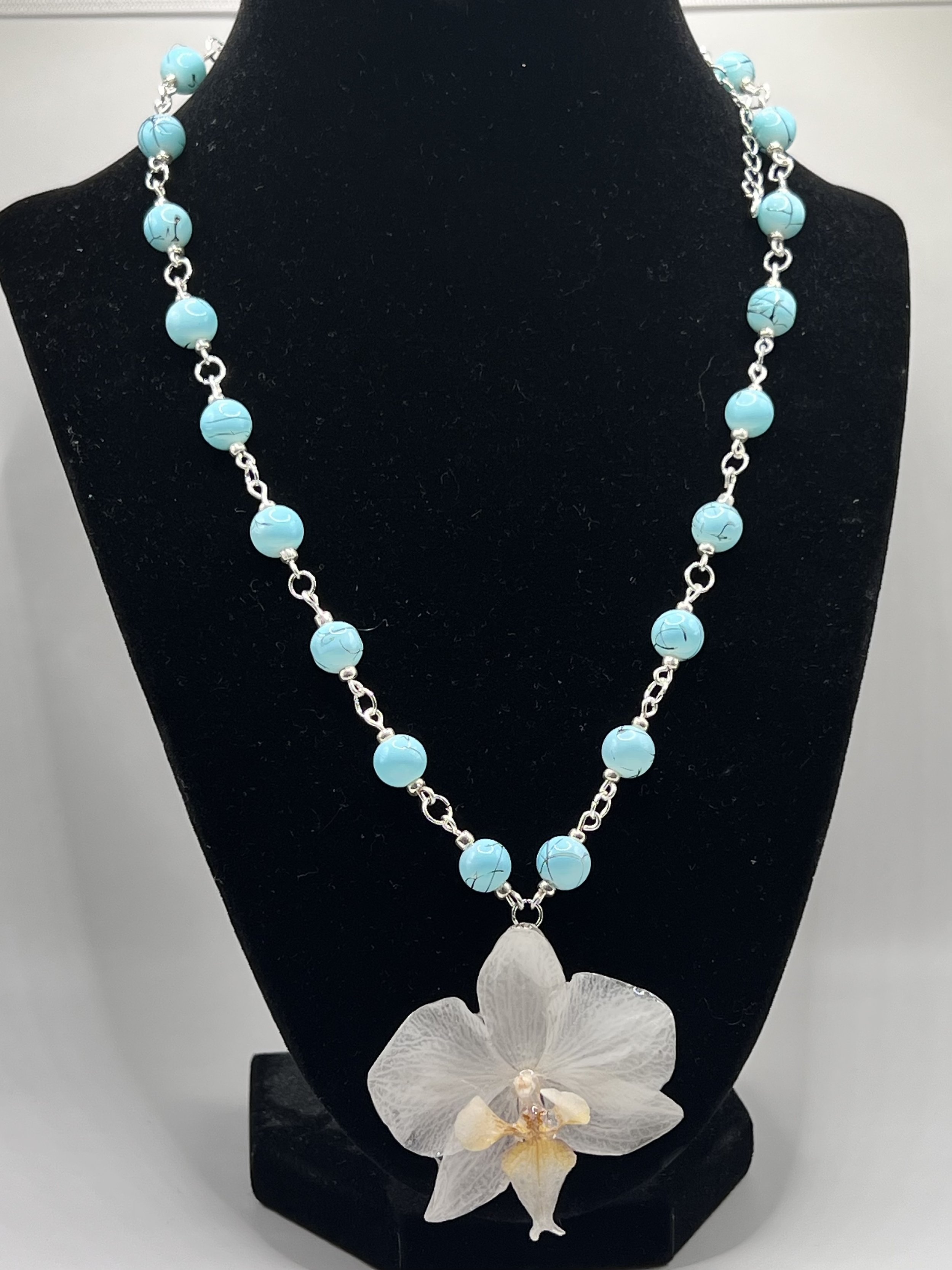 Lagoon Orchid Necklace