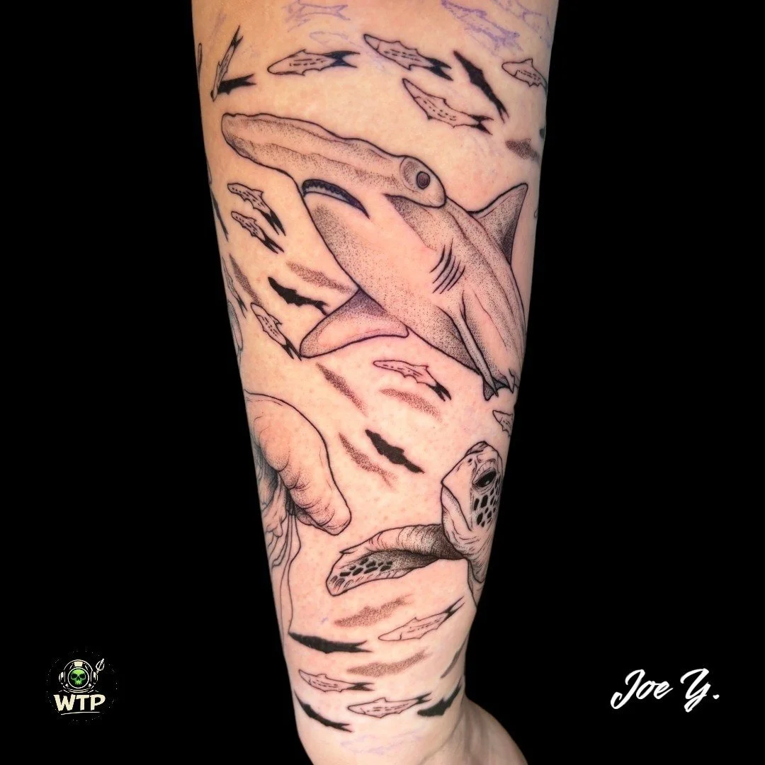 #Marinelife #halfsleeve

Joe @inkartjoe 

.
.
 #tattoo #tattoos #tattooartist #tattooshop #tattooideas #tattoolife #inked #inkedup #bodyart #tattooed #piercing #piercings #bodypiercing #piercingstudio #wilmingtonnc #ilm #ilmnc #wilmingtonnctattoo #no