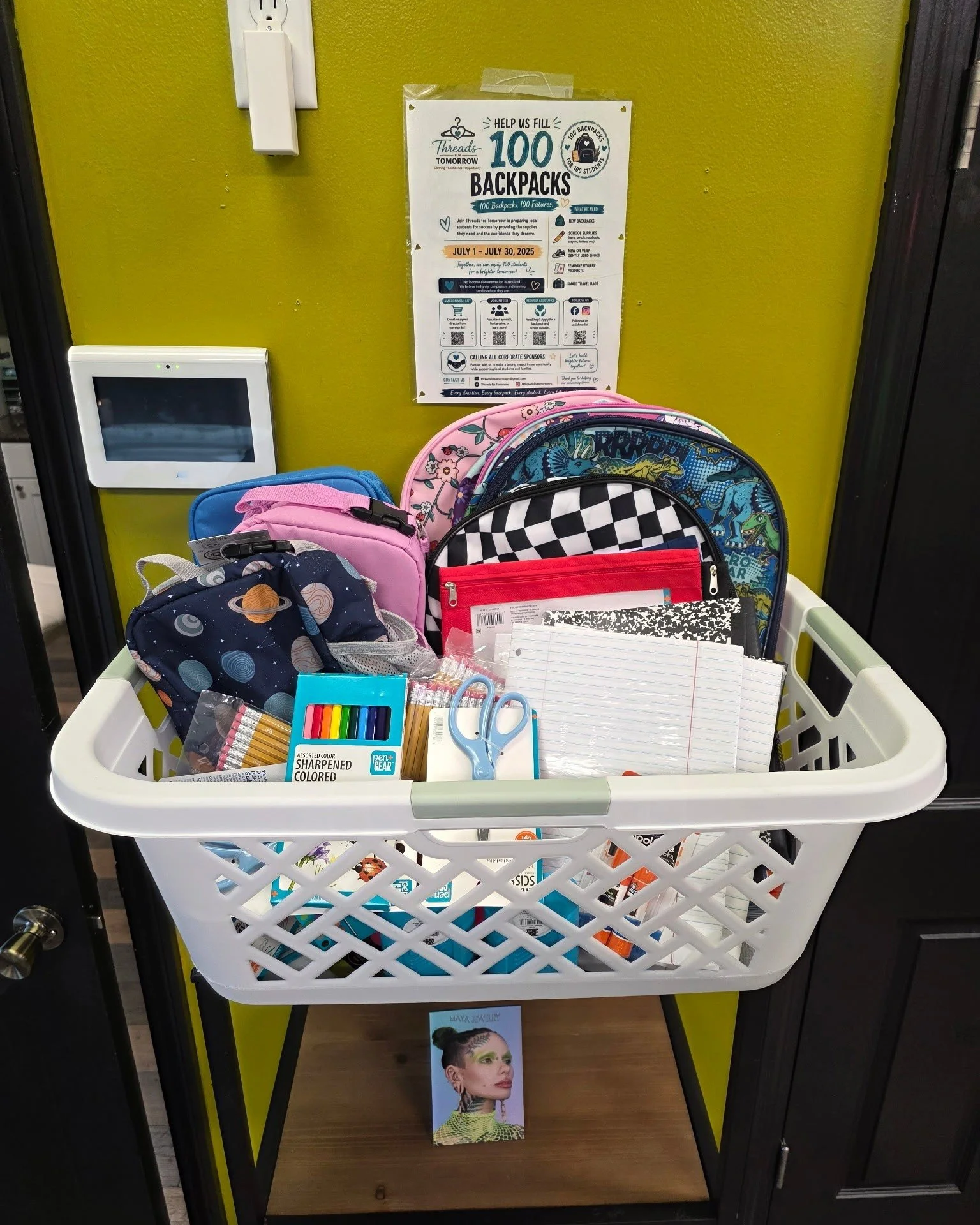 ....................

Want to help us make a difference? 

We&rsquo;re collecting backpacks for local kids and could really use a hand filling this bin. Things are tight for a lot of families right now, but we want to make sure every kid is set up fo