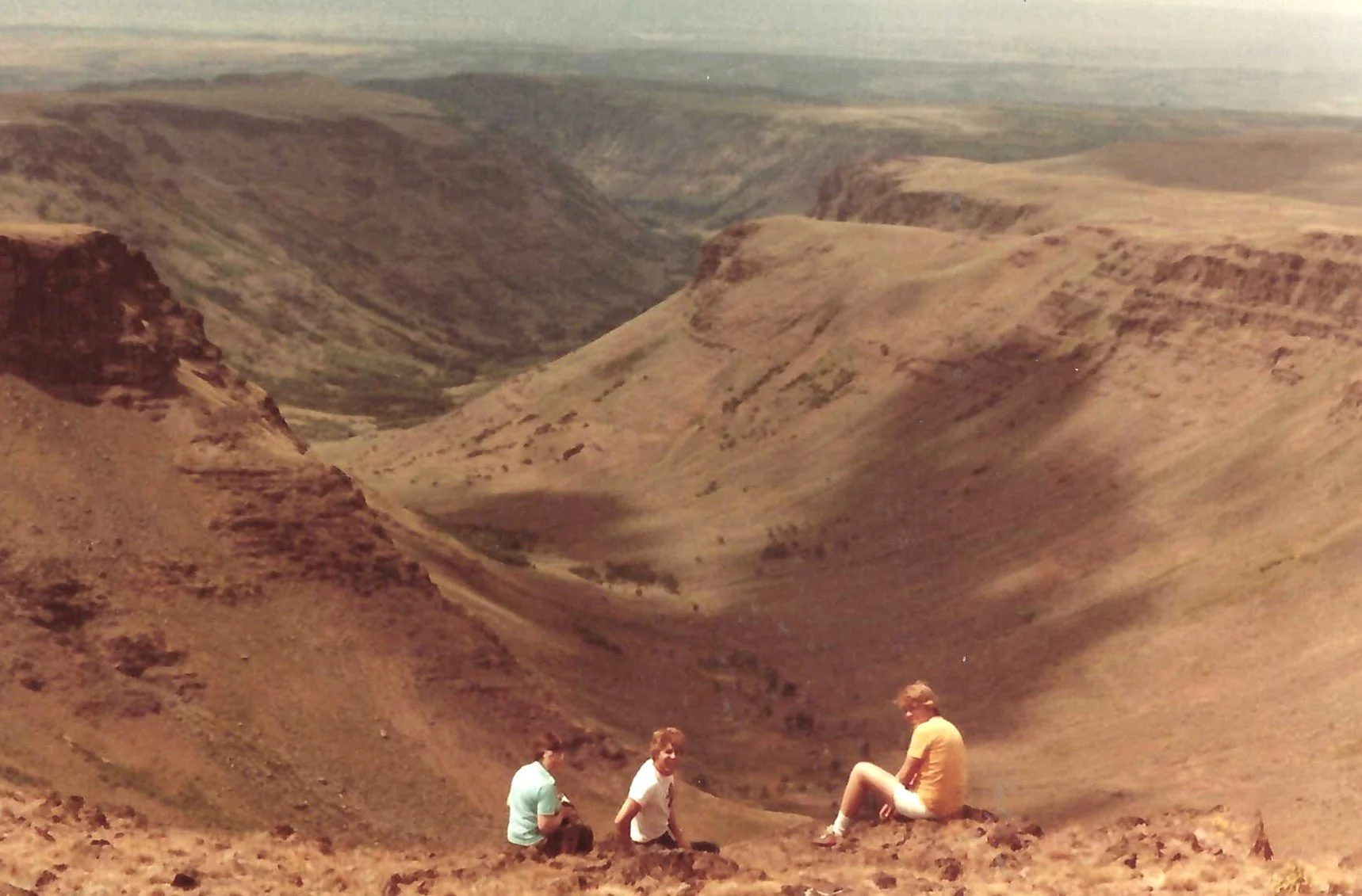 My mom, brother and me at Kiger Gorge, Steens Mountain, Harney County (1978)