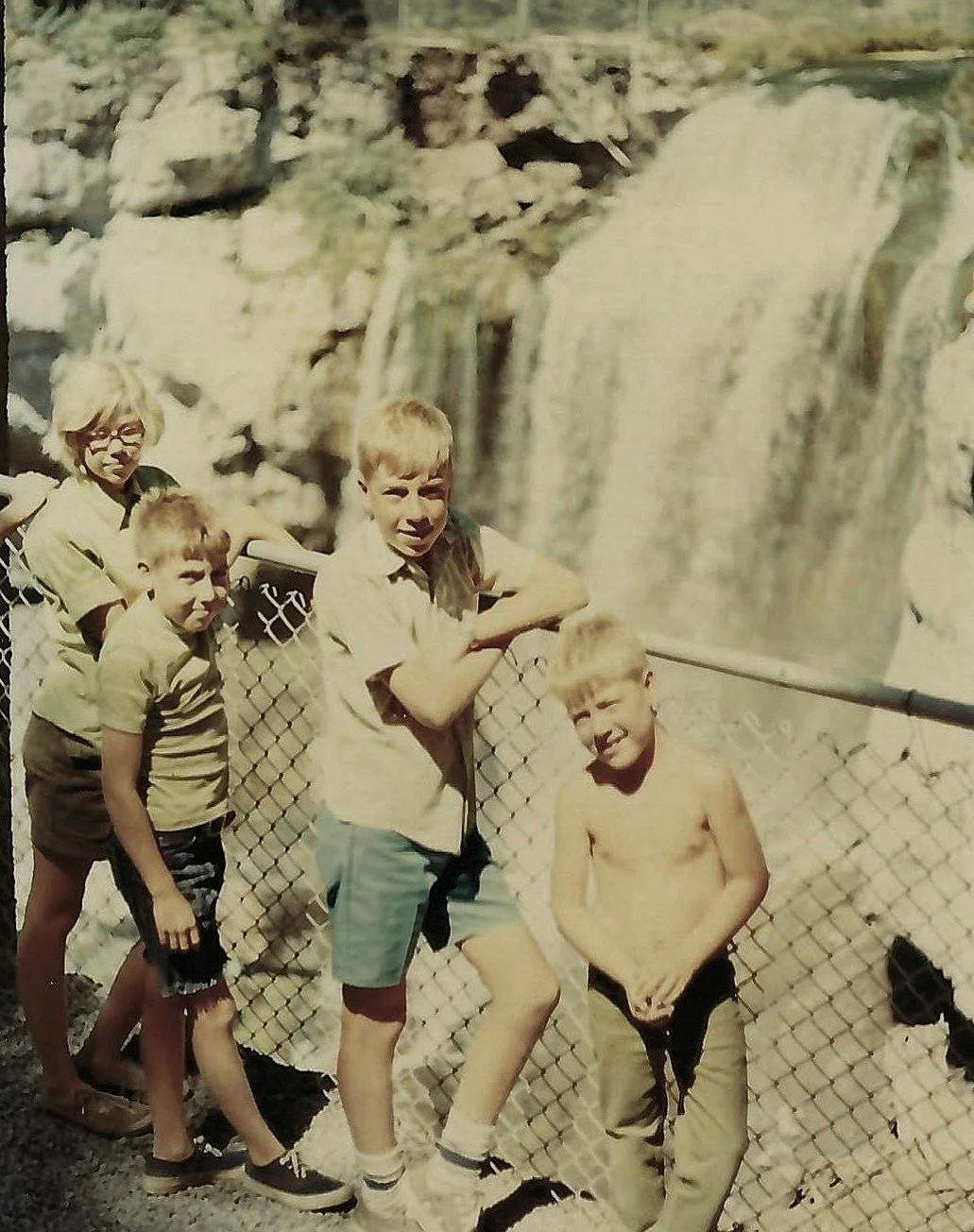 Me and my siblings at Paulina Falls (1969). I'm the short one in front.