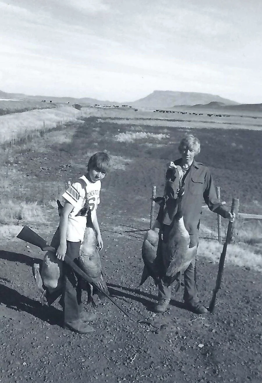 My brothers Jon and Borden, Warner Valley, Lake County (1973)