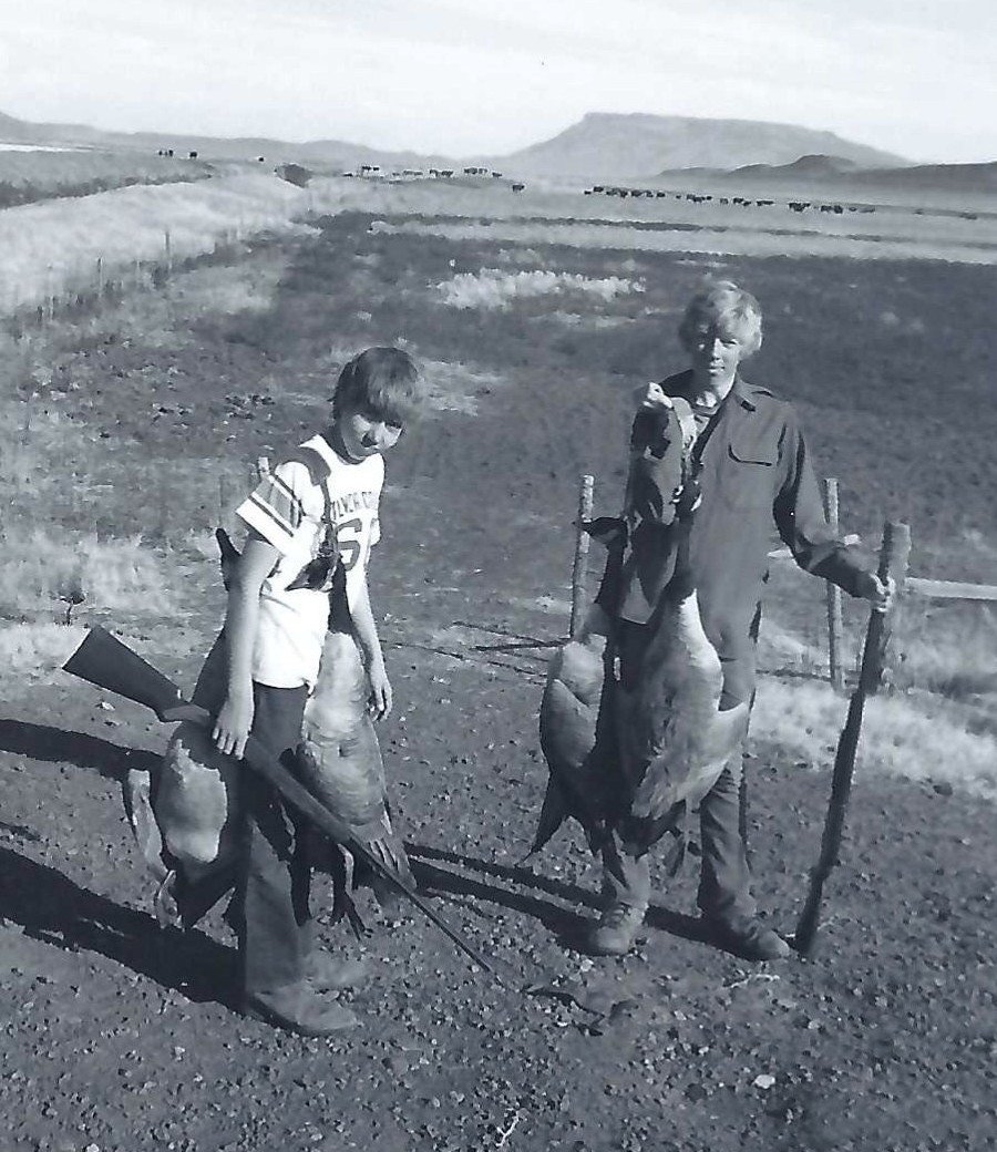 My brothers Jon and Borden, Warnery Valley, Lake County (1973)