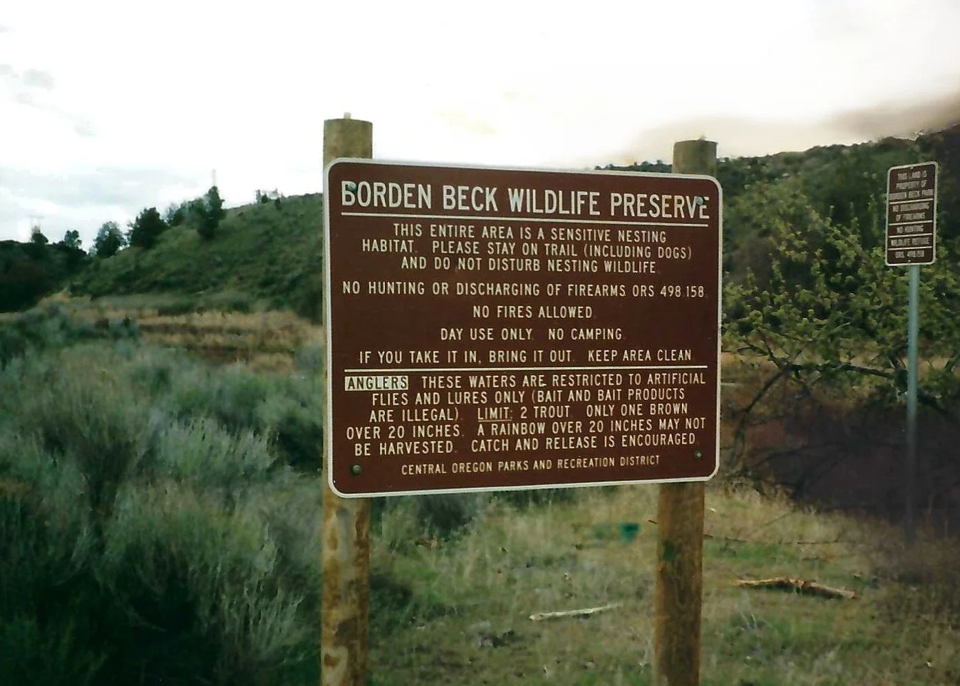 Borden Beck Wildlife Preserve, honoring my dad.