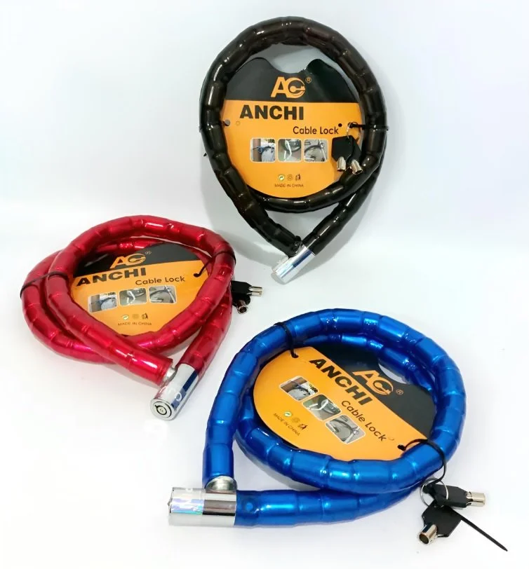 Linga de Seguridad Reforzada para Bicicletas y Motos - 2 Llaves Incluidas.