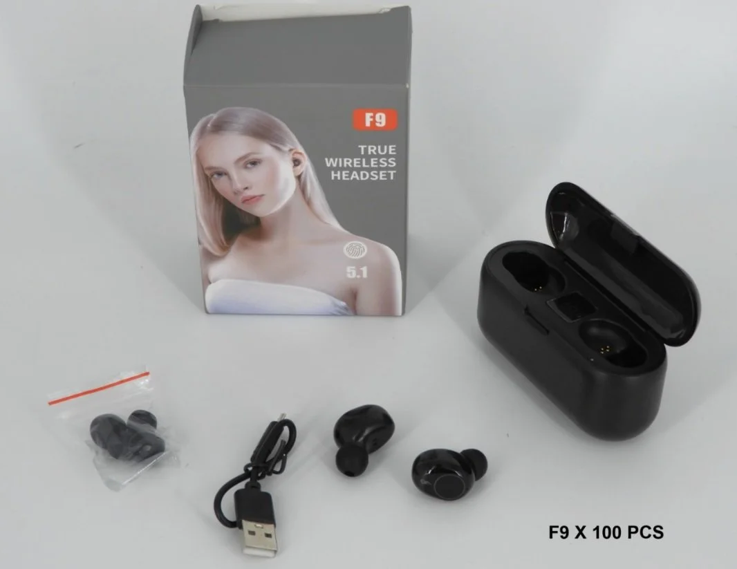 Auriculares Bluetooth F9-5 TWS - Sonido Hi-Fi y Estuche con Power Bank.