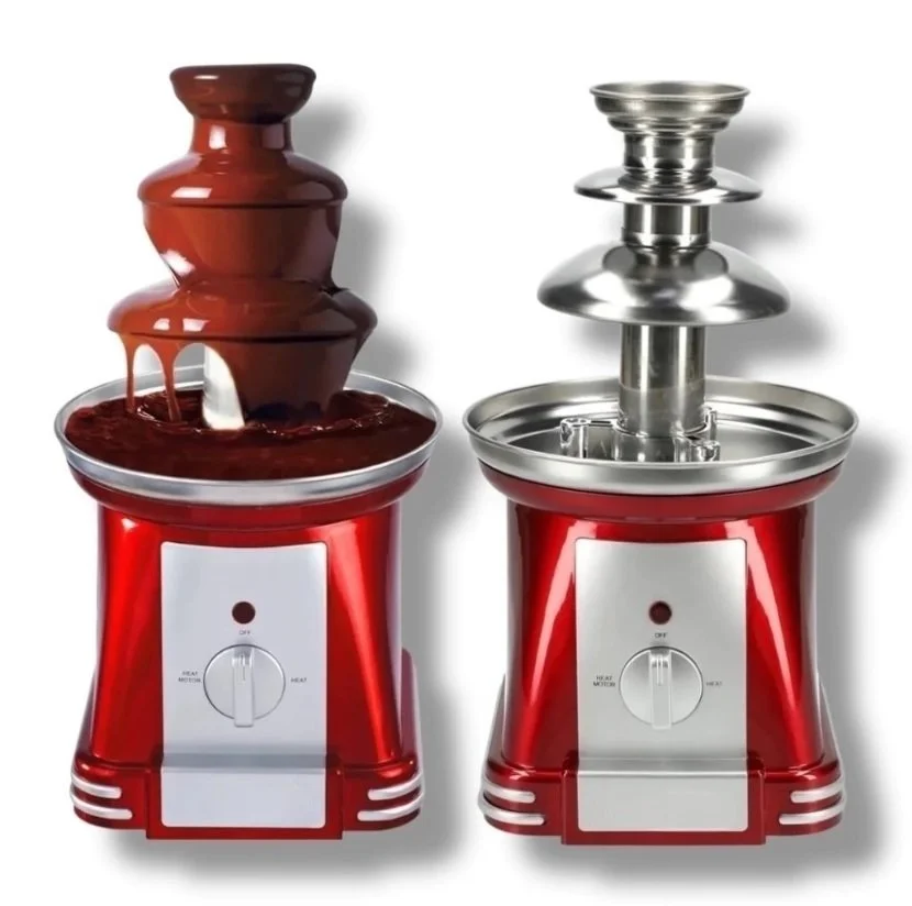 Fuente de Chocolate Eléctrica Premium - 3 Niveles de Acero Inoxidable.