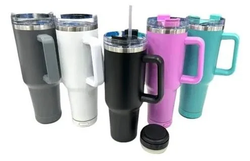 Vaso Térmico Quencher con Parlante Bluetooth - 1.2L con Manija y Sorbete.