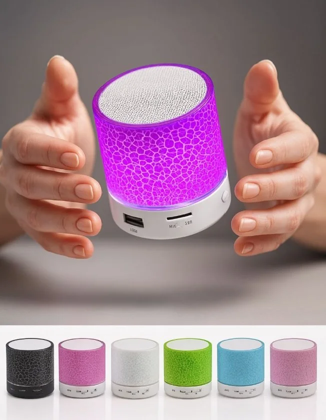 Parlante Bluetooth Portátil con Iluminación LED Dinámica