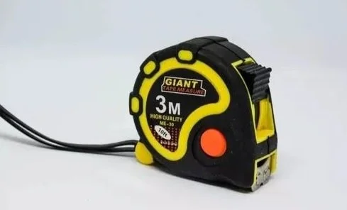 Cinta Métrica 3 Metros - Alta Precisión con Freno y Clip para Cinturón.