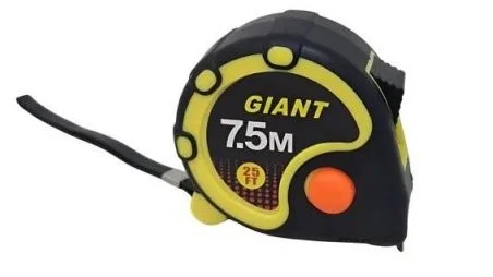 Cinta Métrica 7.5 Metros - Profesional Extra Larga con Freno y Clip.