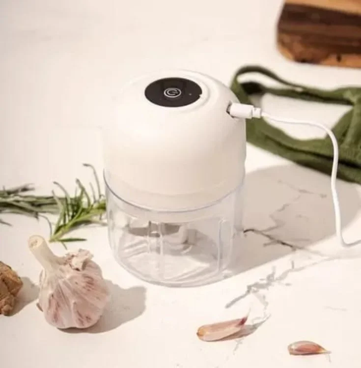 Miniprocesador de Alimentos Inalámbrico USB – Picadora Portátil de Verduras y Ajo