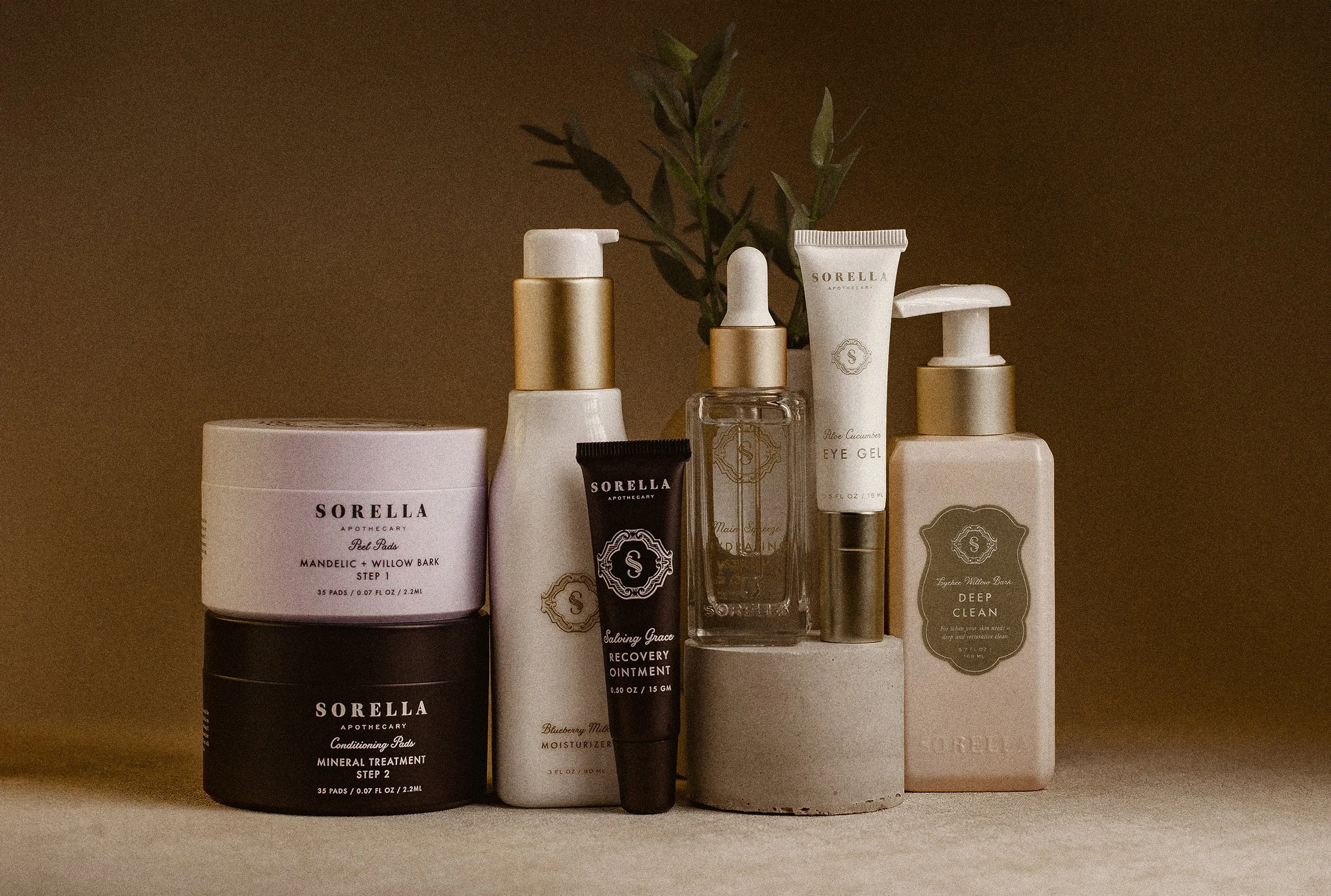 a collection of skincare products for acne prone skin