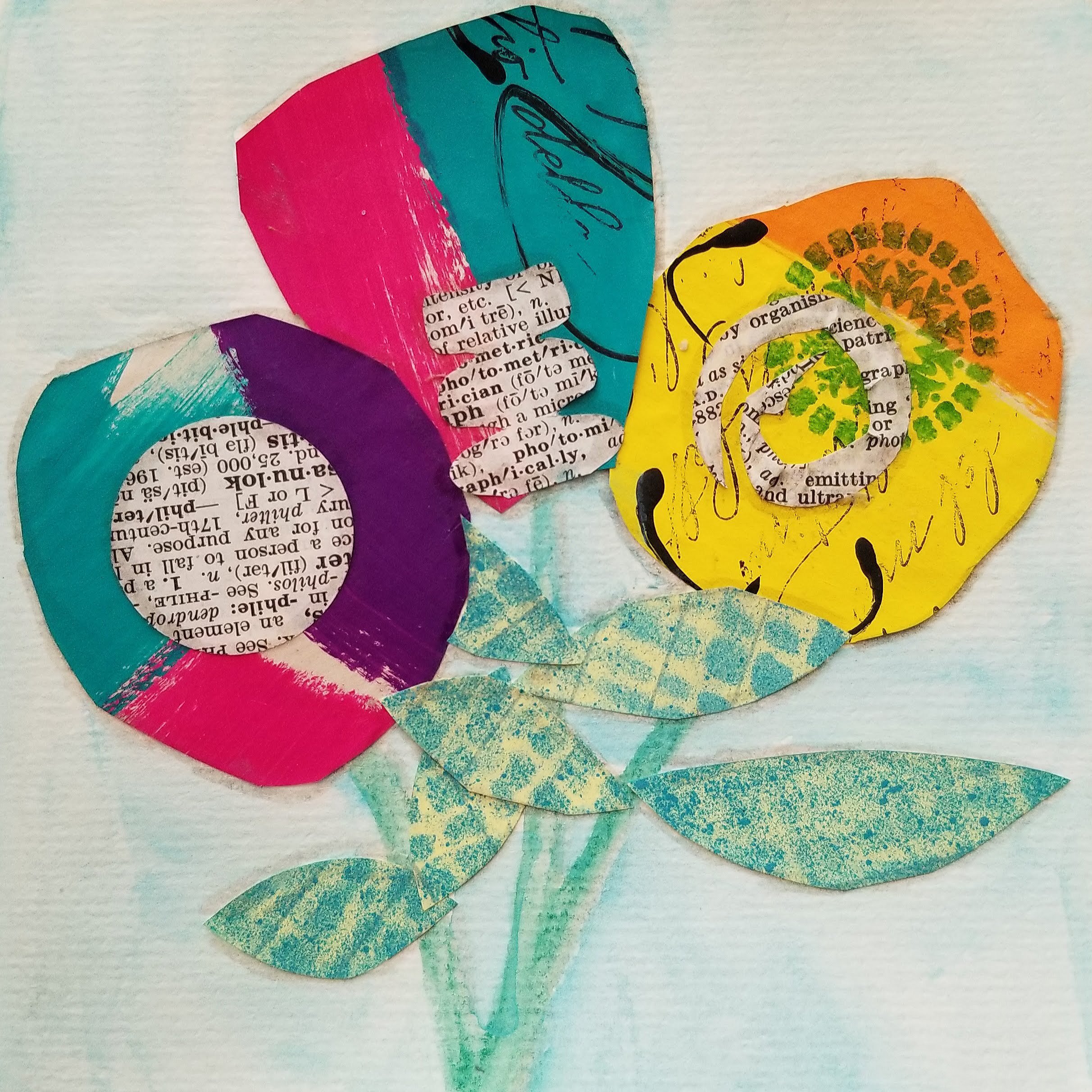 Mixed media on paper