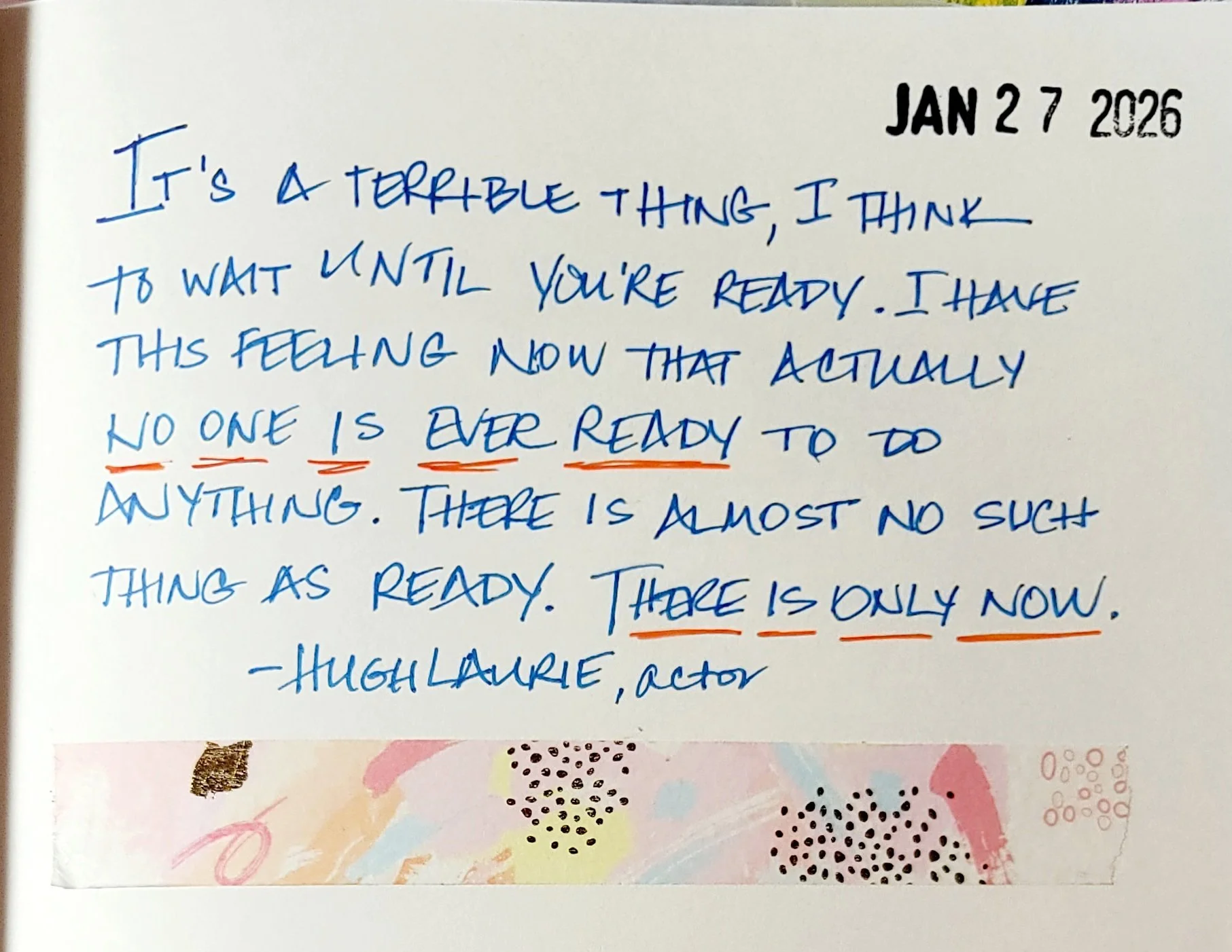 Settle down, my love