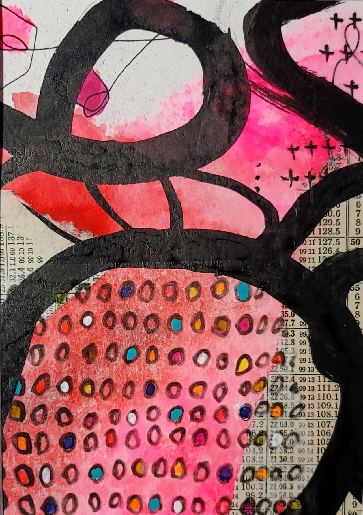 Mixed media on paper