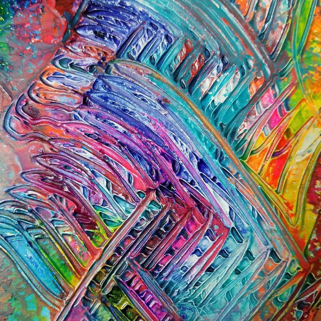 Acrylic on canvas - color riot