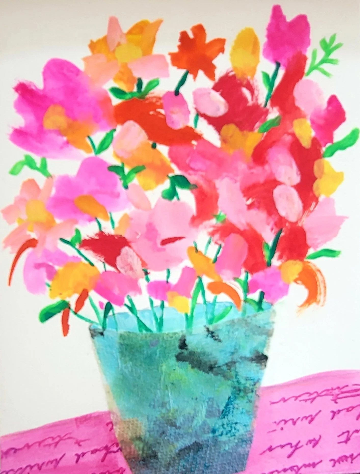 Mixed media on paper