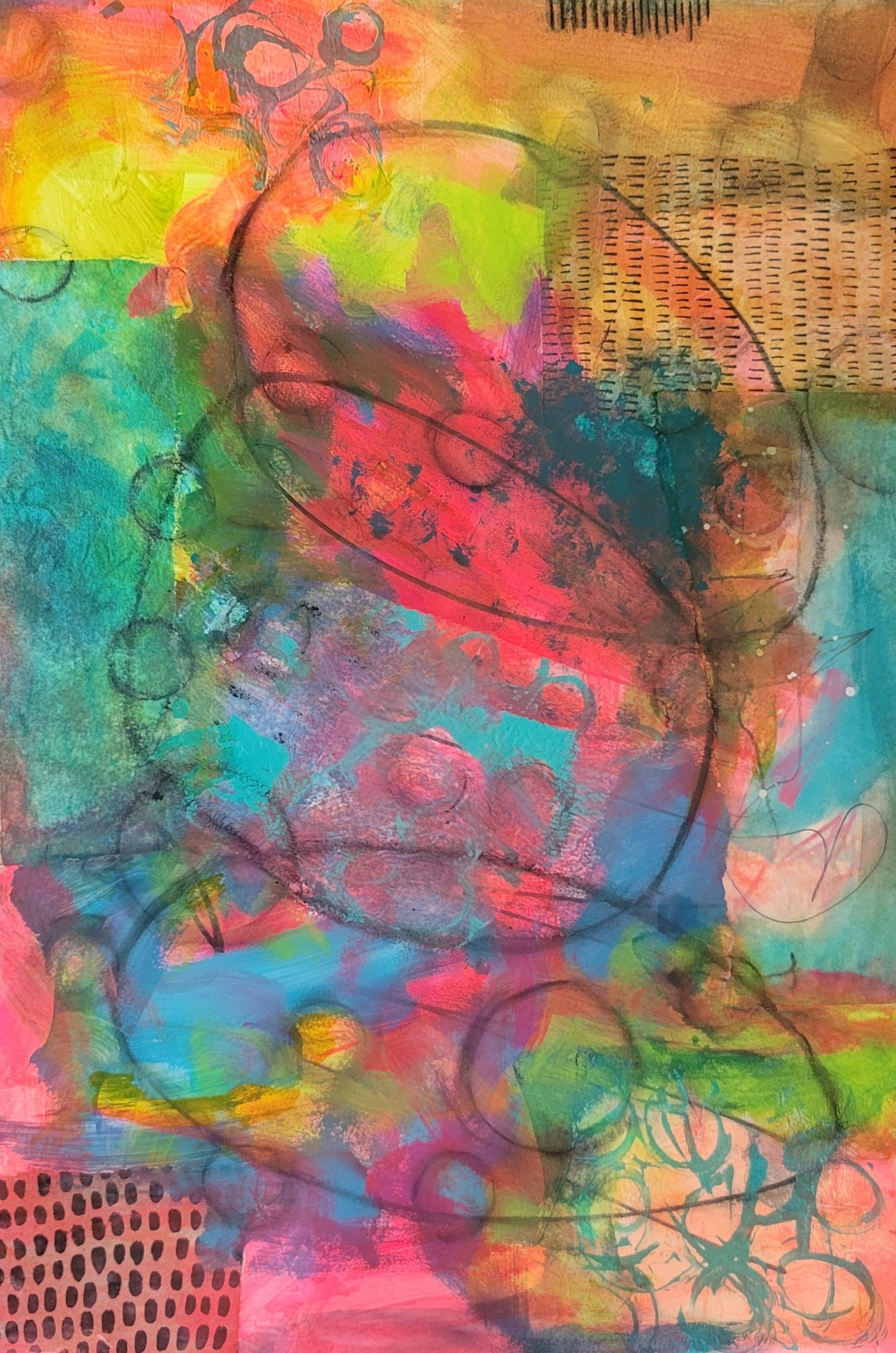 Mixed media on paper