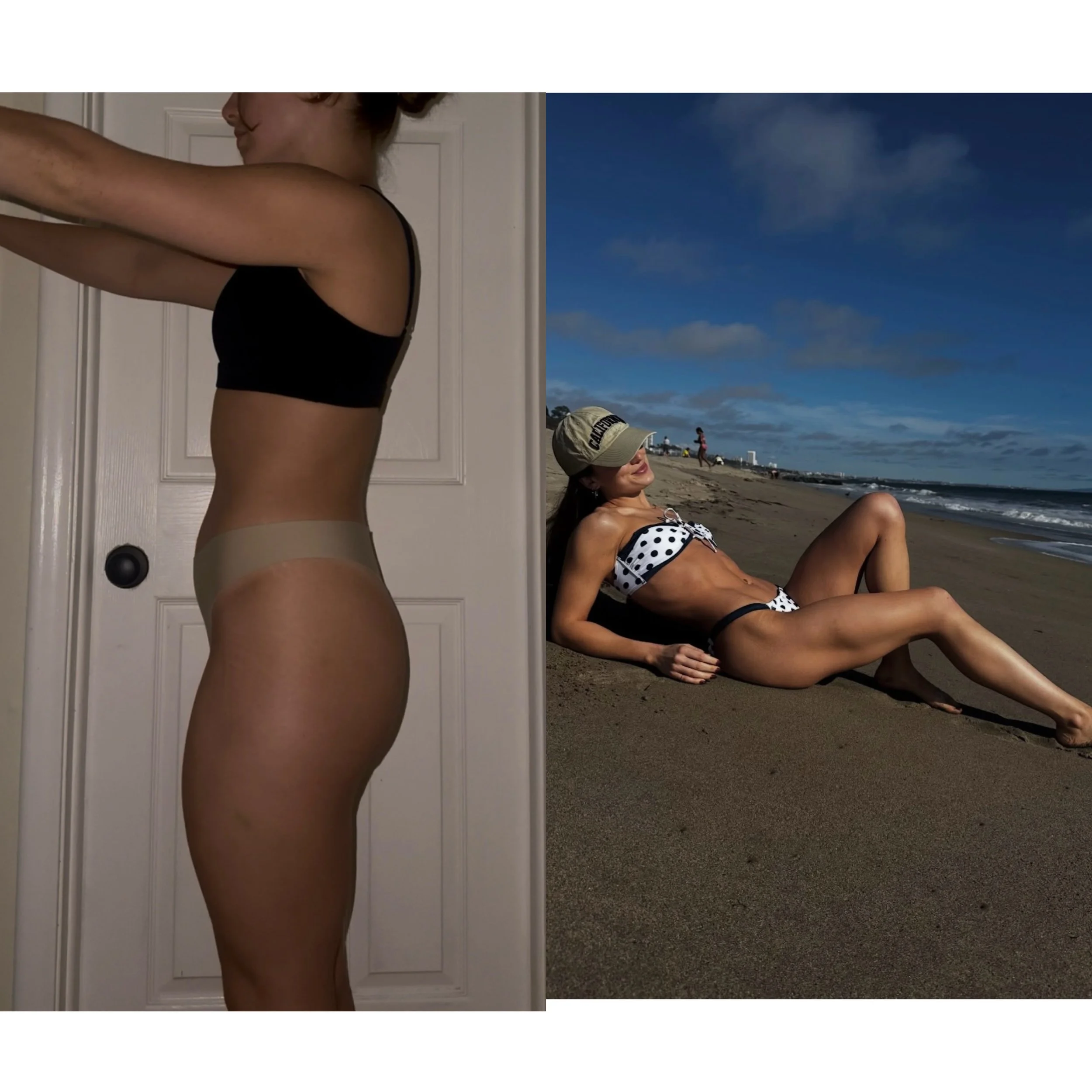 Client case: (Tier 1 coaching) 12 lbs down in a cut we did together and is now sitting at the same weight in a reverse diet 1 1/2 MONTHS IN!   This client came to me with a severely bad relationship with food and wanted to feel better within herself.
