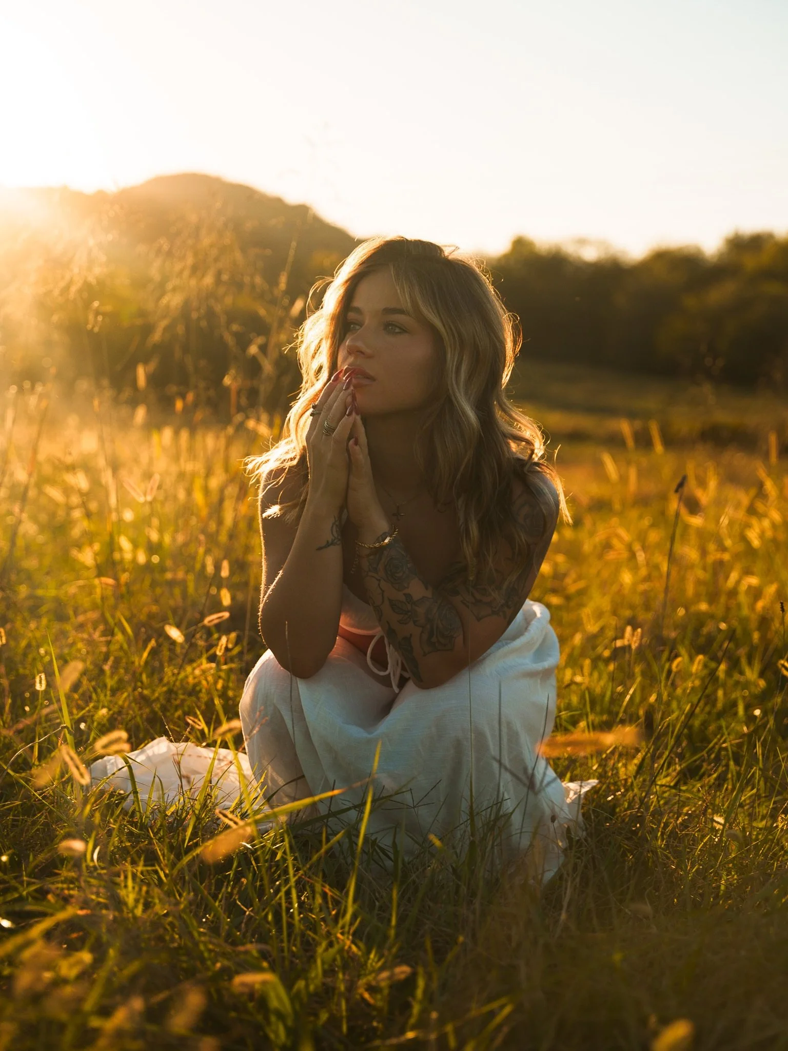 Ashley Miller gazing into the distance