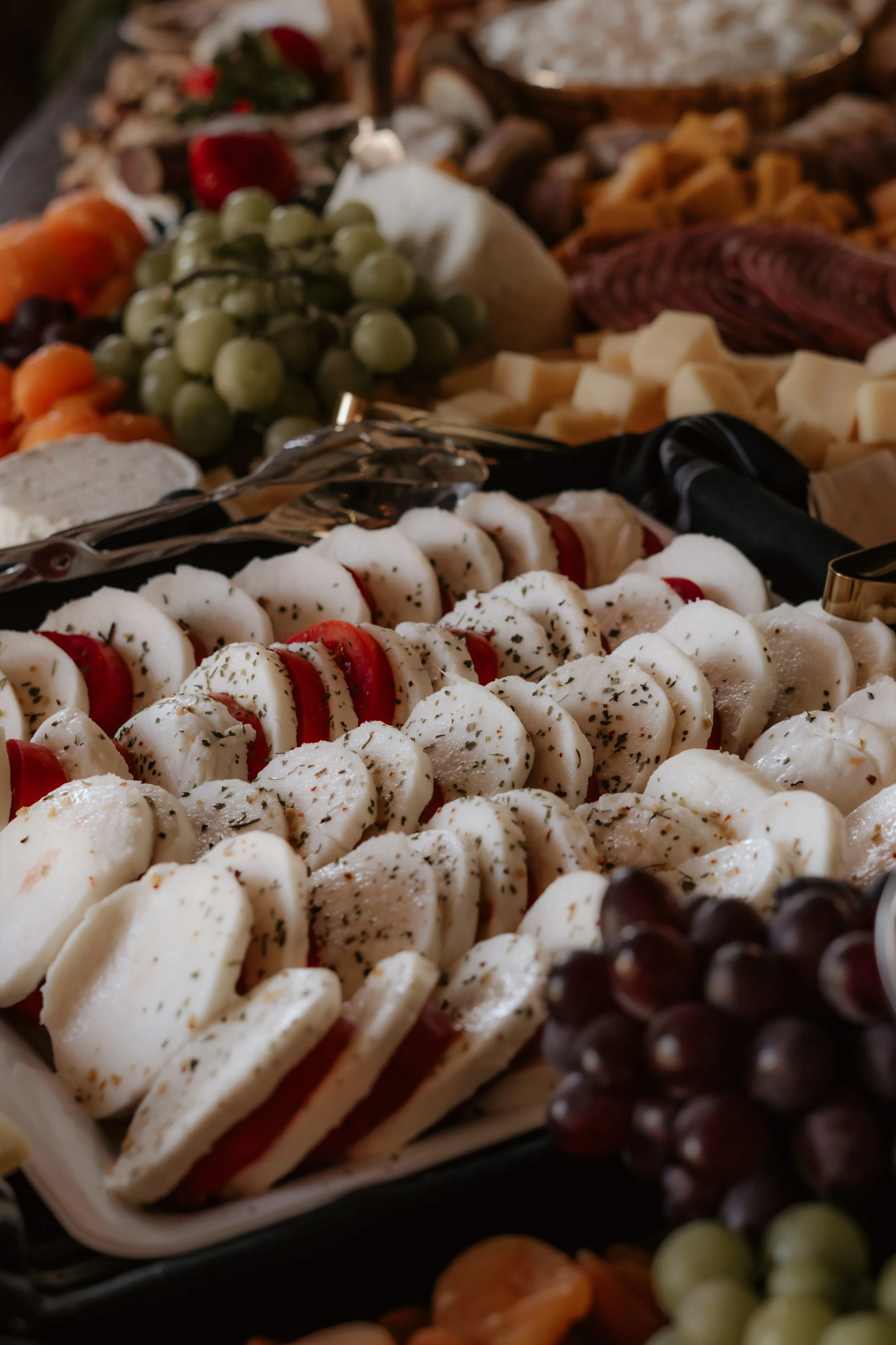 I love charcuterie board, but in this case it was a full table. I didn't grab anything, I was on the move the whole time. but the blue cheese had a strong smell, just a FYI. 